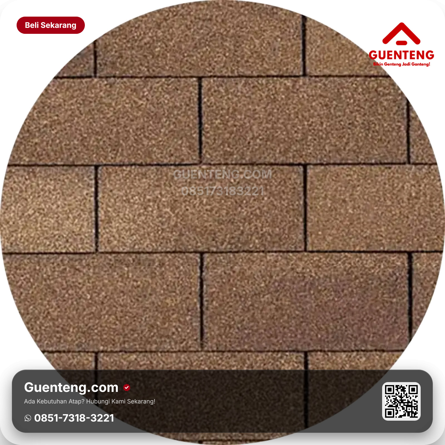 Atap Bitumen 3 Tab Shingles Owens Corning Desert Tan Classic