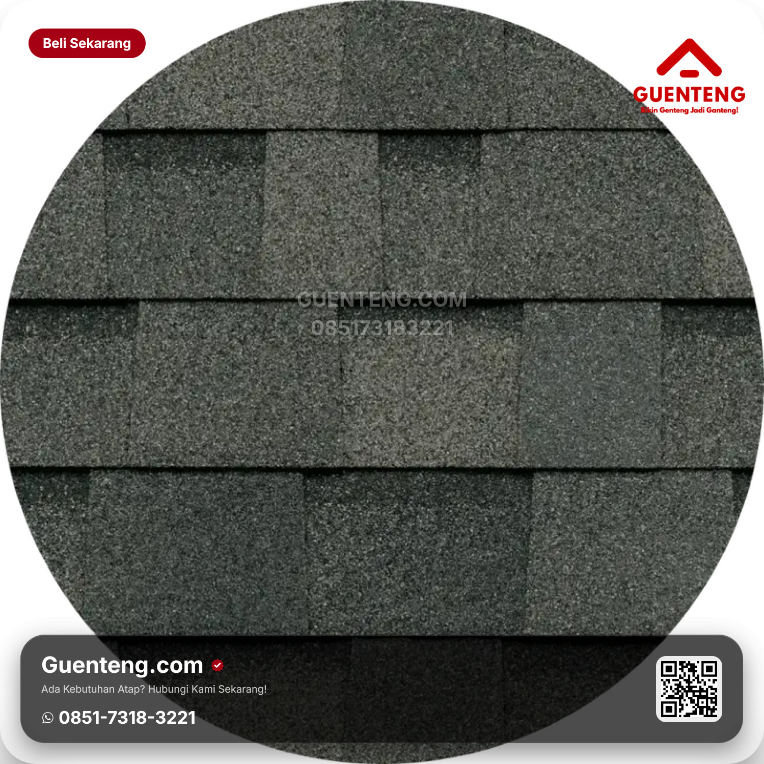 Atap Bitumen 3 Tab Shingles Owens Corning Estate Grey Oakridge Super