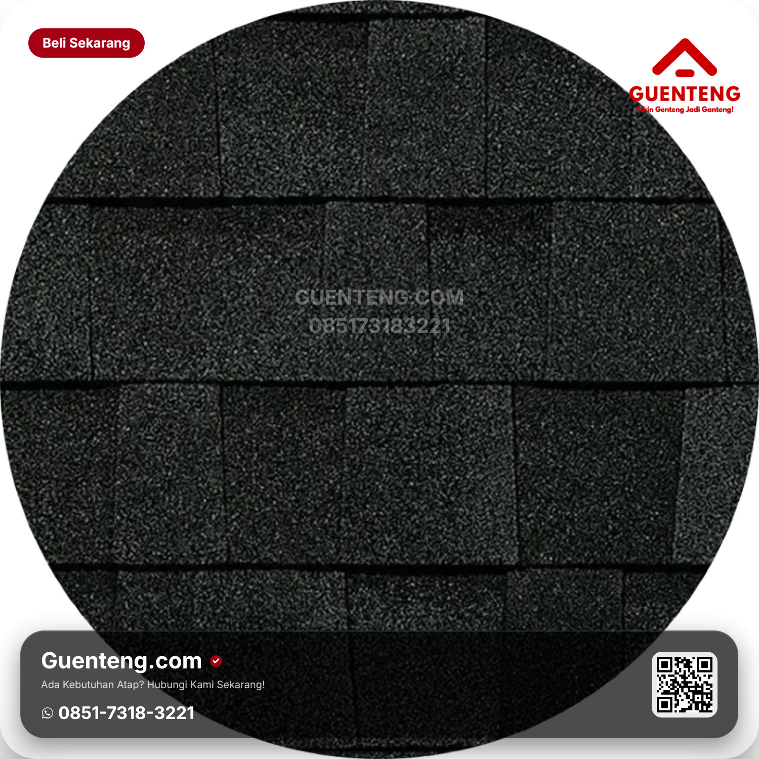 Atap Bitumen 3 Tab Shingles Owens Corning Onyx Black Oakridge Super