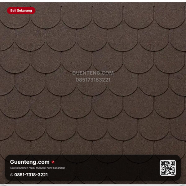 Bitumen 3 Tab Shingles Tegola Atap Bitumen Tegola Eco Roof Tradisional 032 Mixed Brown