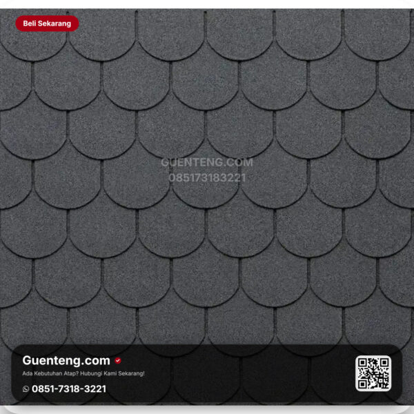 Bitumen 3 Tab Shingles Tegola Atap Bitumen Tegola Eco Roof Tradisional 065 Mixed Slate
