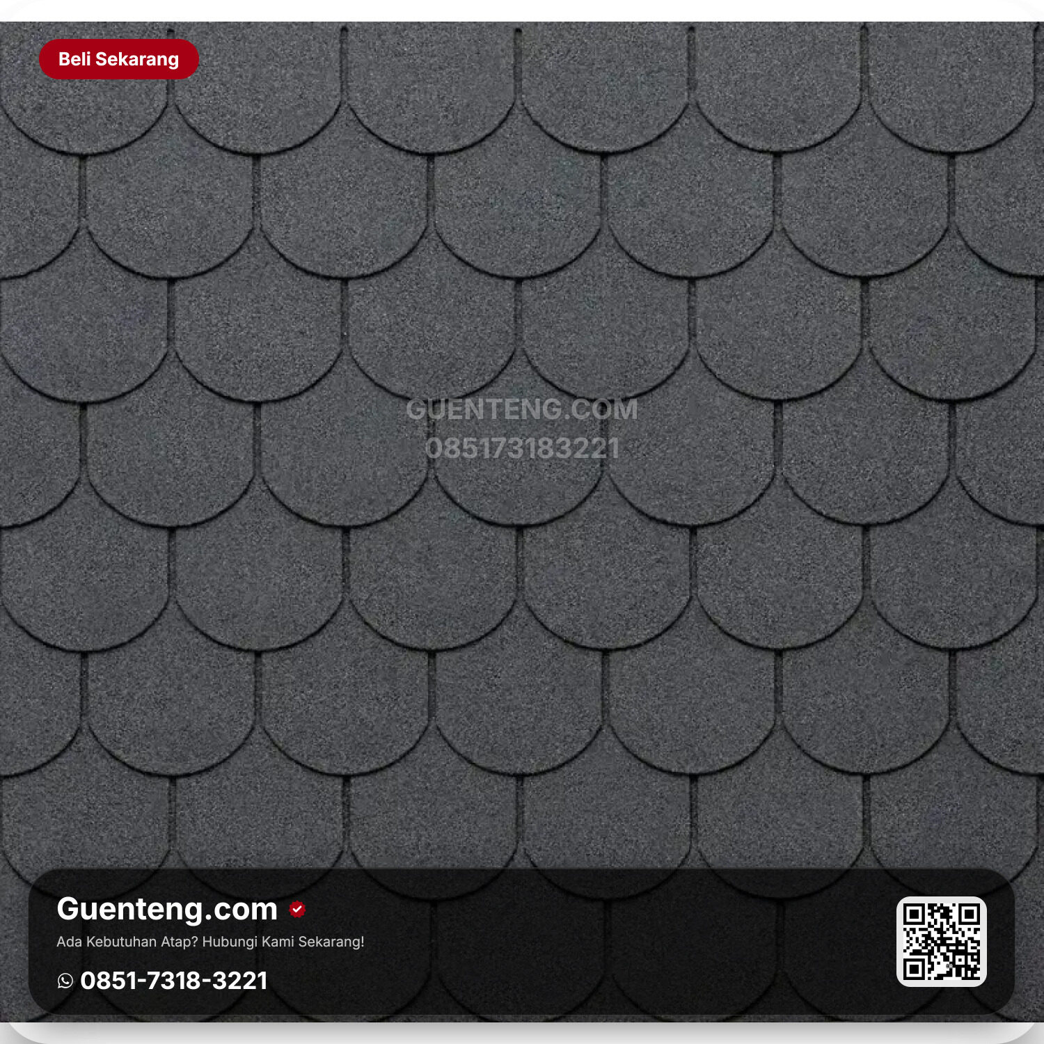 Atap 3 Tab Shingles TEGOLA Atap Bitumen Tegola Eco Roof Tradisional – 065 Mixed Slate
