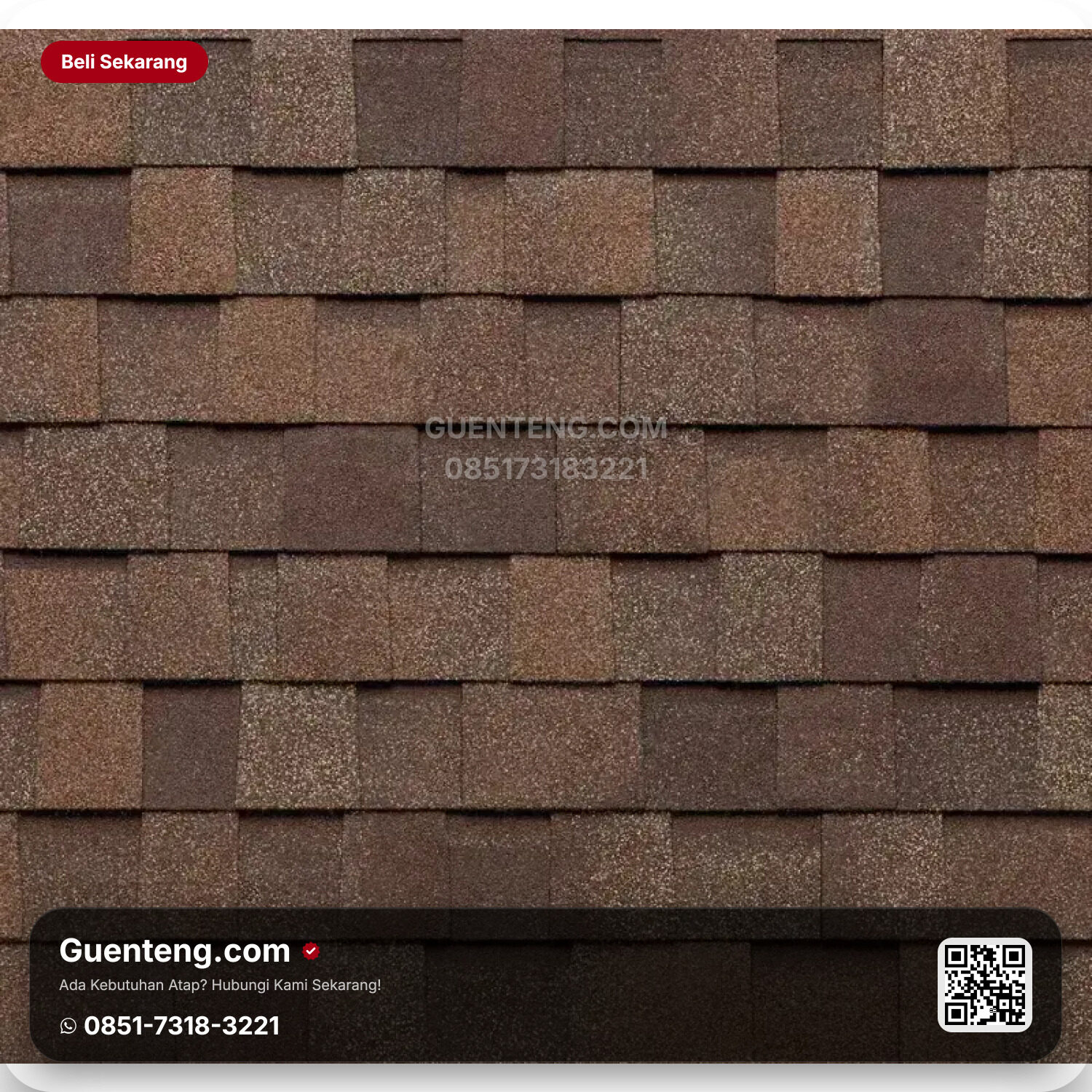 Atap 3 Tab Shingles TEGOLA Atap Bitumen Tegola Master – 122 Bark