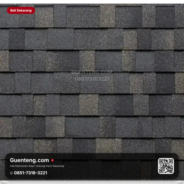 Bitumen 3 Tab Shingles Tegola Atap Bitumen Tegola Master 167 Ancient Stone
