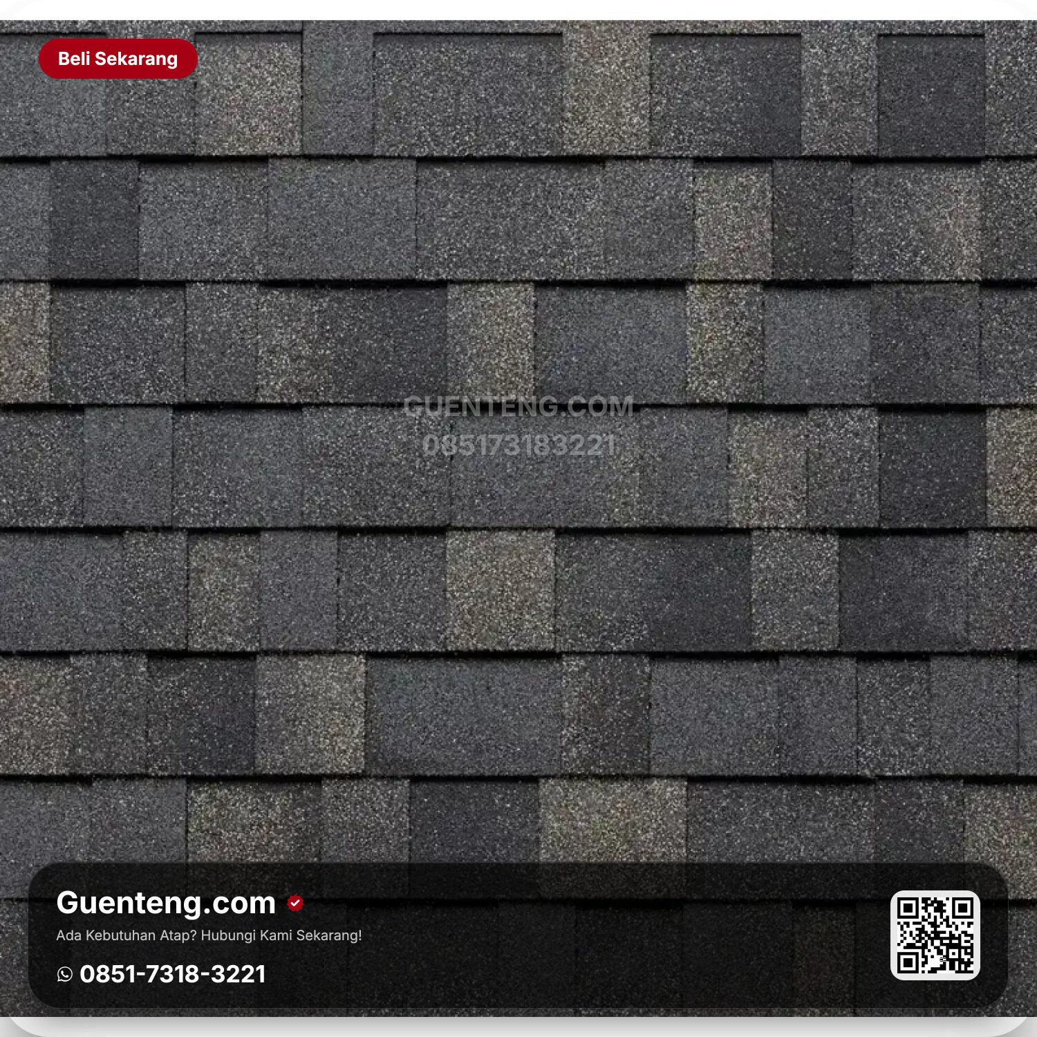 Atap 3 Tab Shingles TEGOLA Atap Bitumen Tegola Master – 167 Ancient Stone