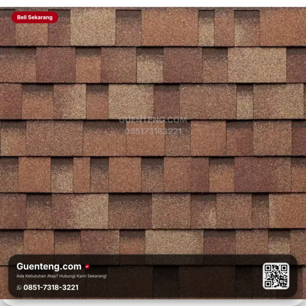 Bitumen 3 Tab Shingles Tegola Atap Bitumen Tegola Master 504 Terracotta