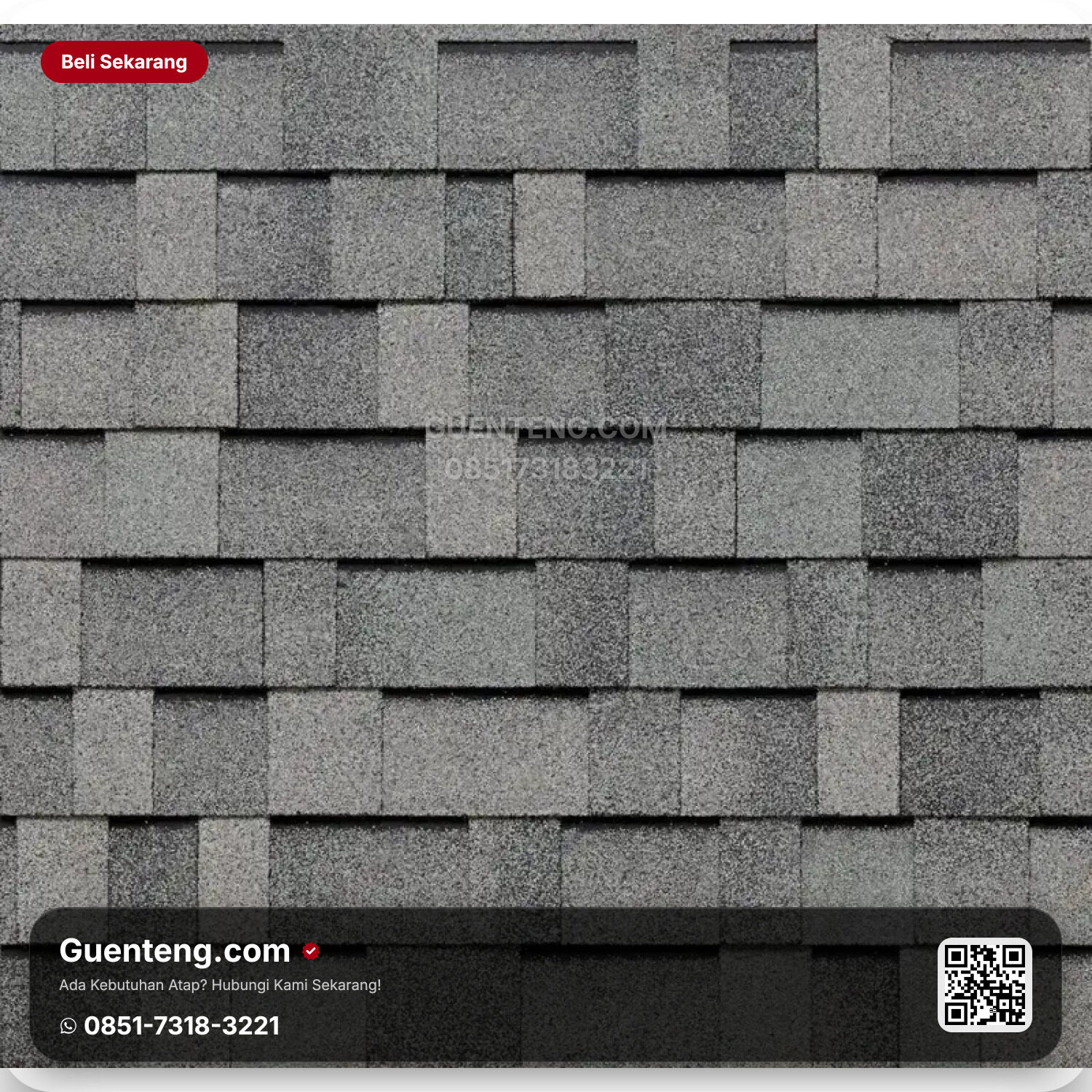 Atap 3 Tab Shingles TEGOLA Atap Bitumen Tegola Master – 553 Light Slate