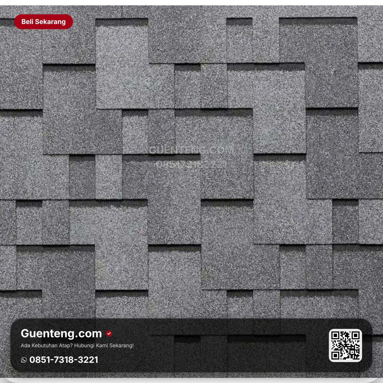 Bitumen 3 Tab Shingles Tegola Atap Bitumen Tegola Premium Gothik 554 Granite