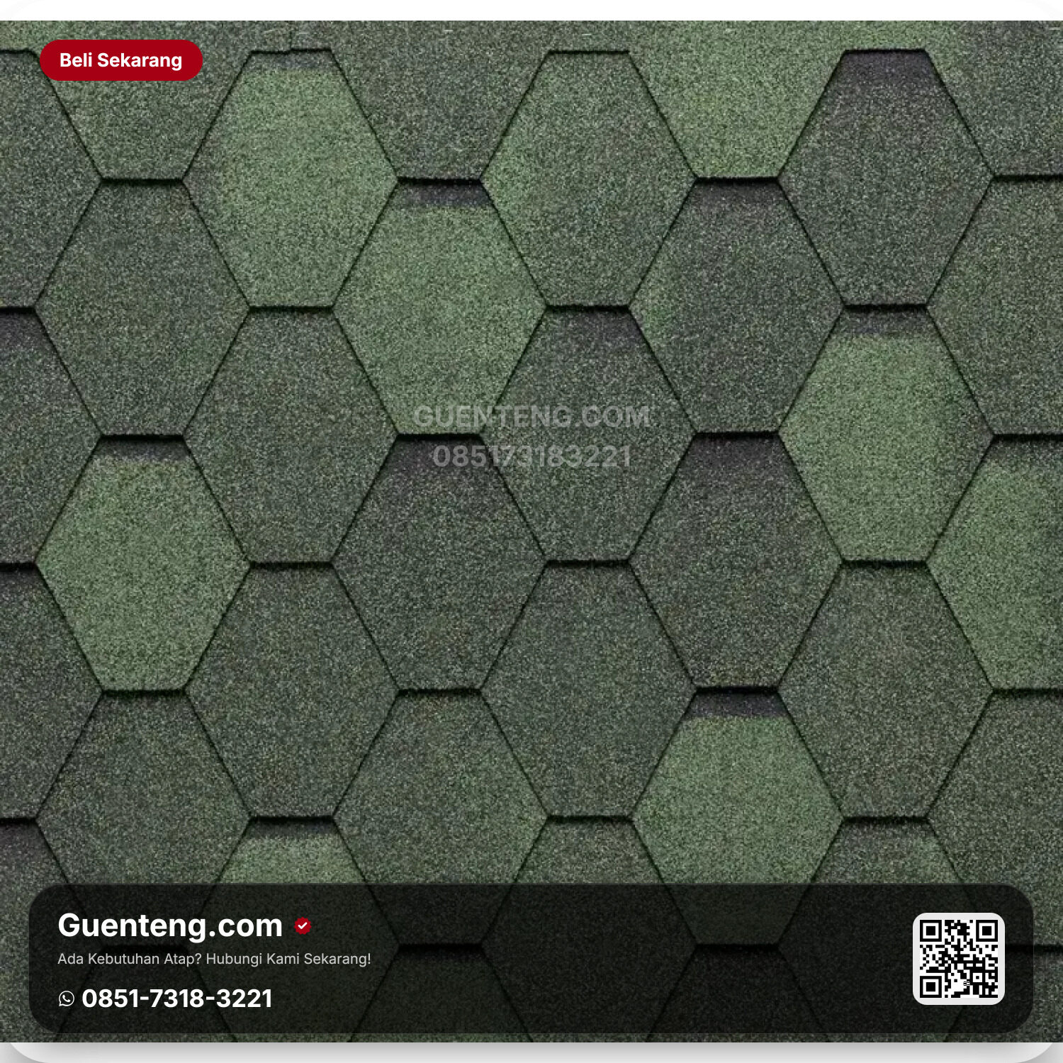 Atap 3 Tab Shingles TEGOLA Atap Bitumen Tegola Premium Mosaik – 277 Nuanced Brown