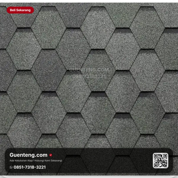 Bitumen 3 Tab Shingles Tegola Atap Bitumen Tegola Premium Mosaik 561 Dark