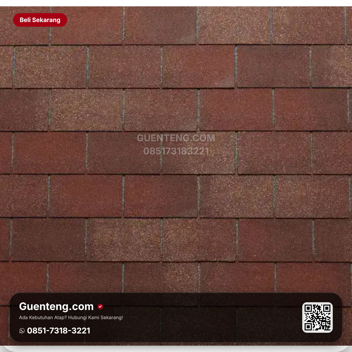 Atap 3 Tab Shingles TEGOLA Atap Bitumen Tegola Premium Rectangular – 582 Indigo