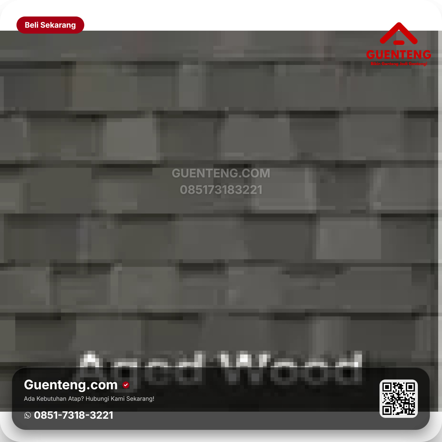 Atap Bitumen 3 Tab Shingles Victory Tamko Aged Wood Heritage Series