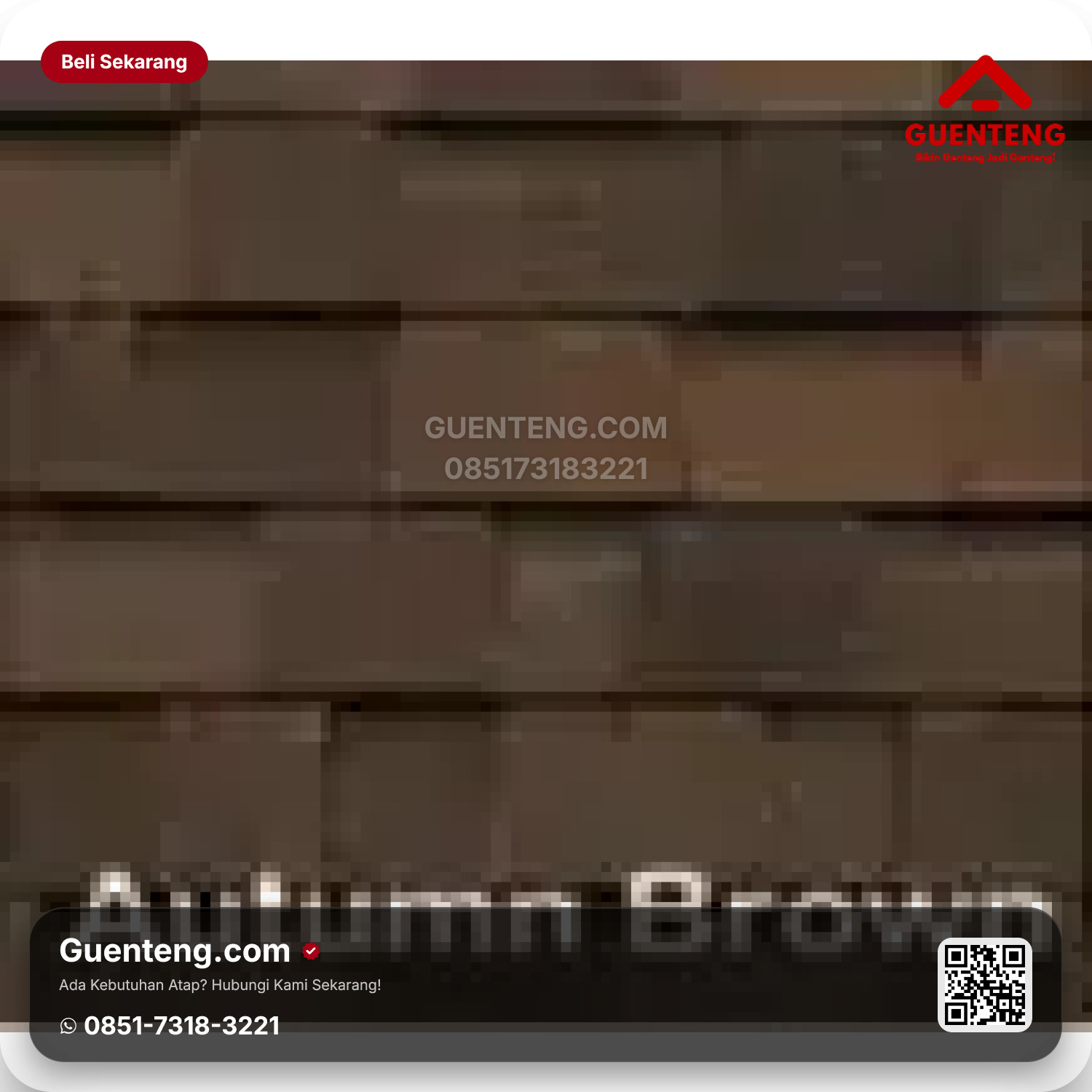 Atap Bitumen 3 Tab Shingles Victory Tamko Autumn Brown Heritage Series