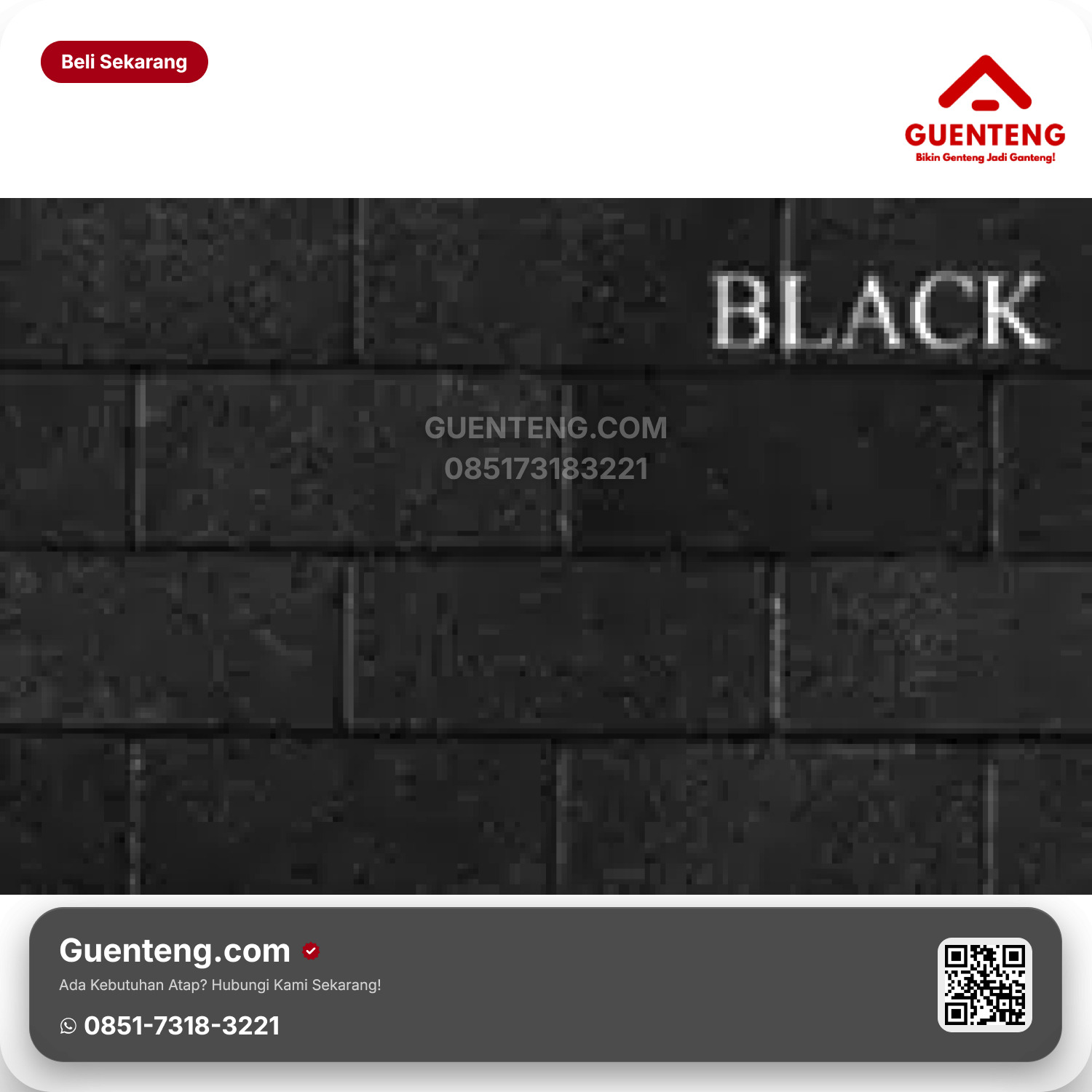Atap Bitumen 3 Tab Shingles Victory Tamko Black Standard Series