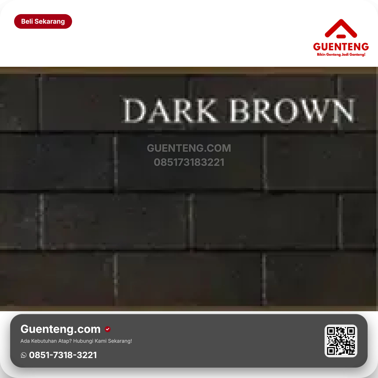 Atap Bitumen 3 Tab Shingles Victory Tamko Dark Brown