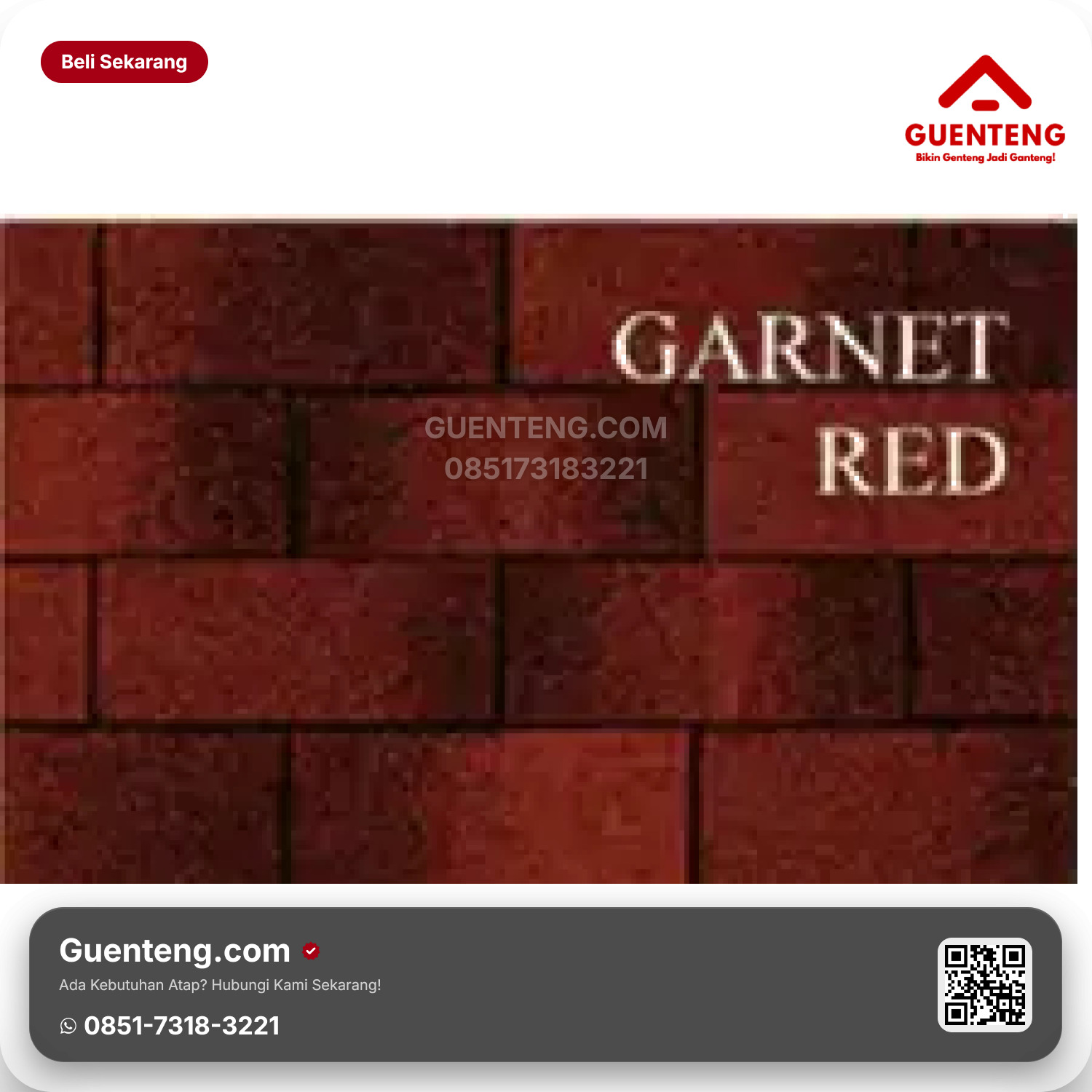 Atap Bitumen 3 Tab Shingles Victory Tamko Garnet Red 2 Tone Series