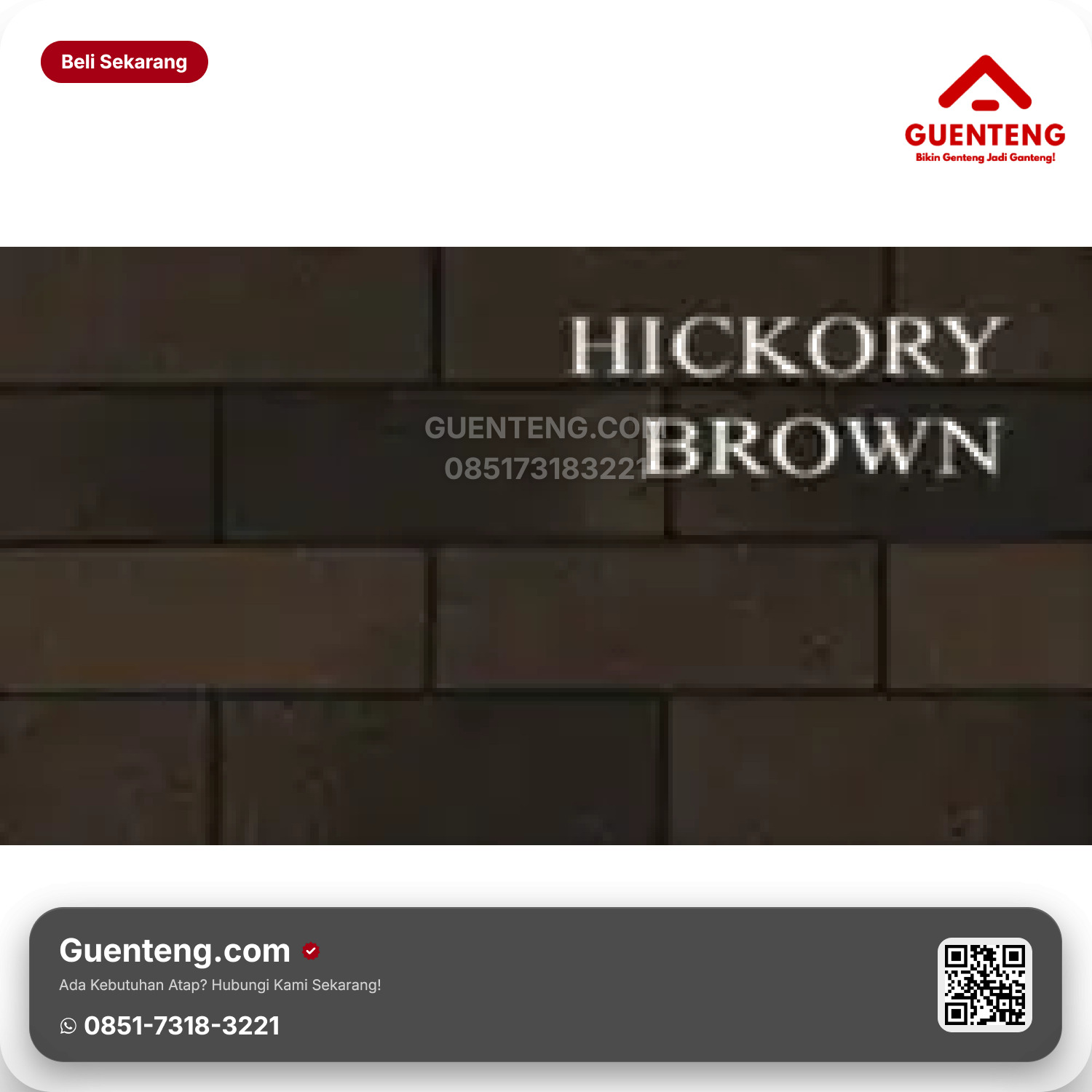 Atap Bitumen 3 Tab Shingles Victory Tamko Hickory Brown 2 Tone Series