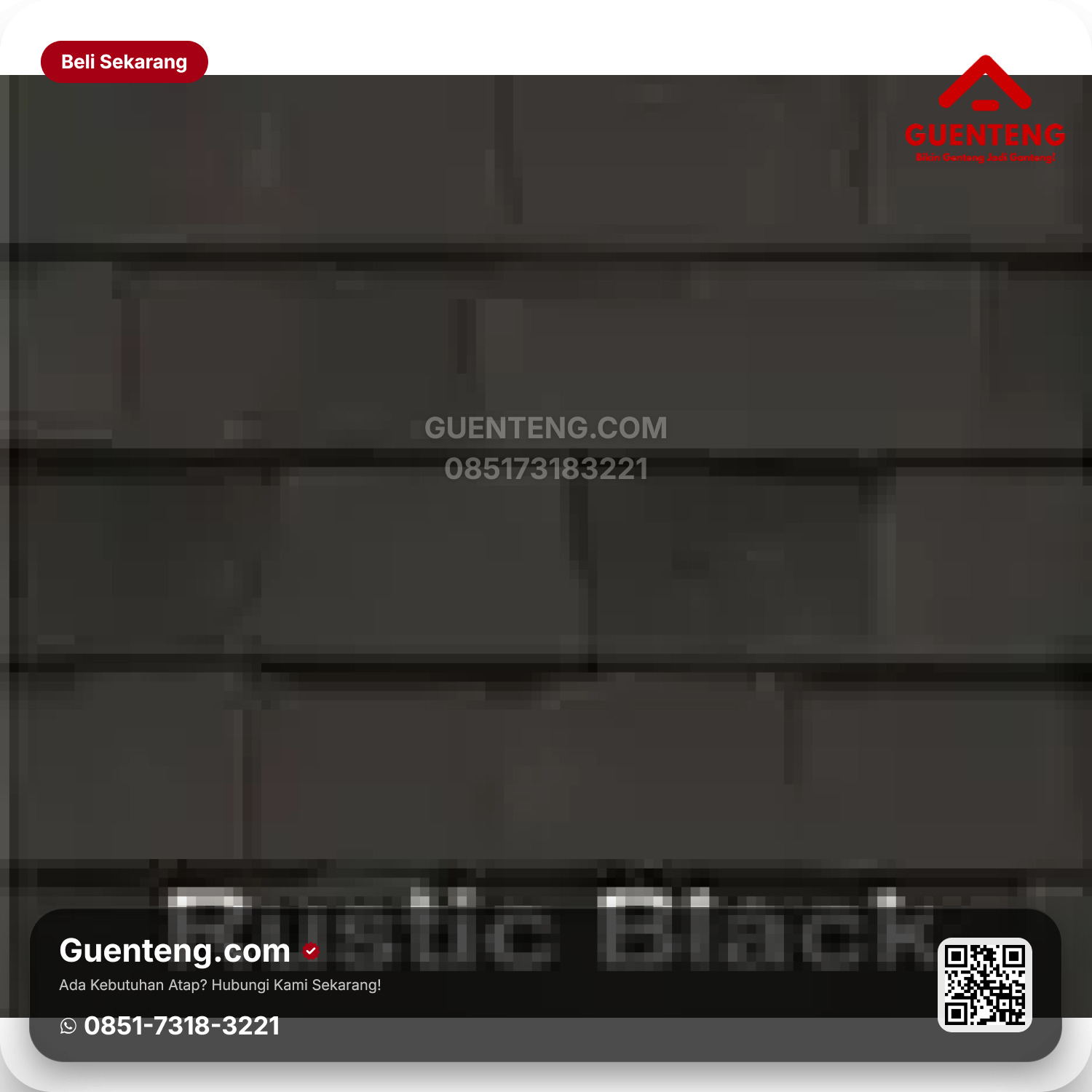 Atap Bitumen 3 Tab Shingles Victory Tamko Rustic Black Heritage Series