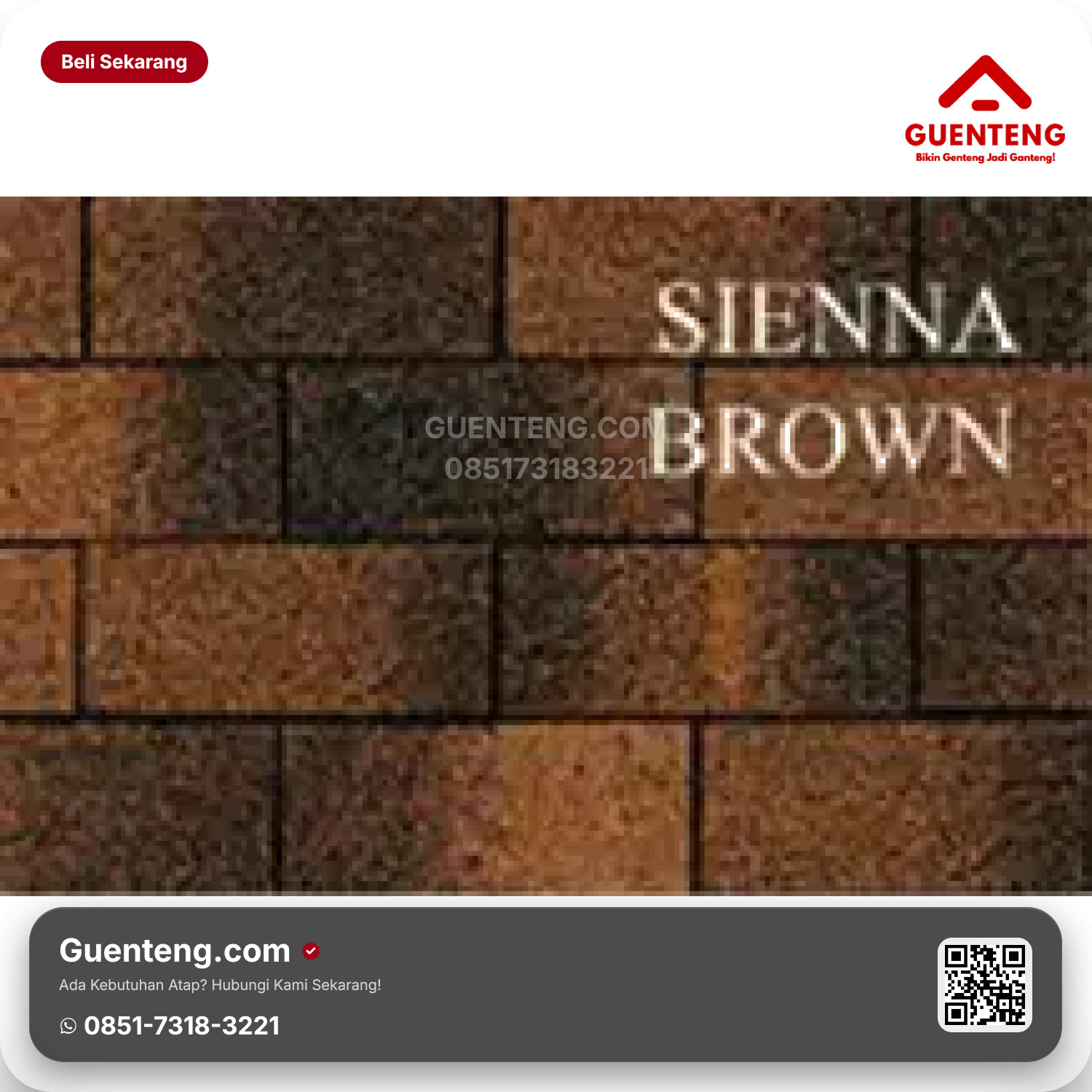 Atap Bitumen 3 Tab Shingles Victory Tamko Sienna Brown 2 Tone Series
