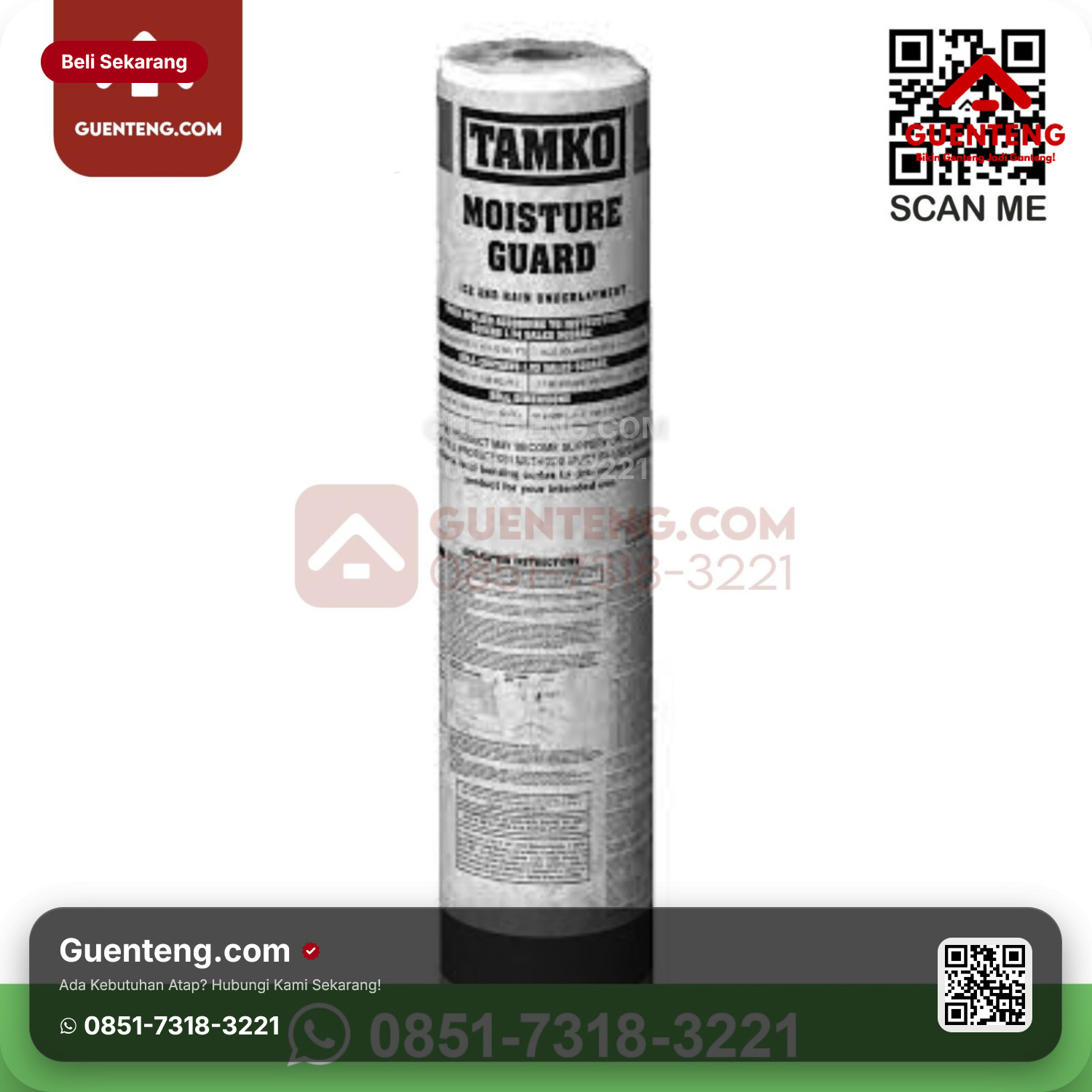 Atap Bitumen 3 Tab Shingles Victory Tamko Moisture Guard (Double Protection pada Jurai Dalam) Aksesoris