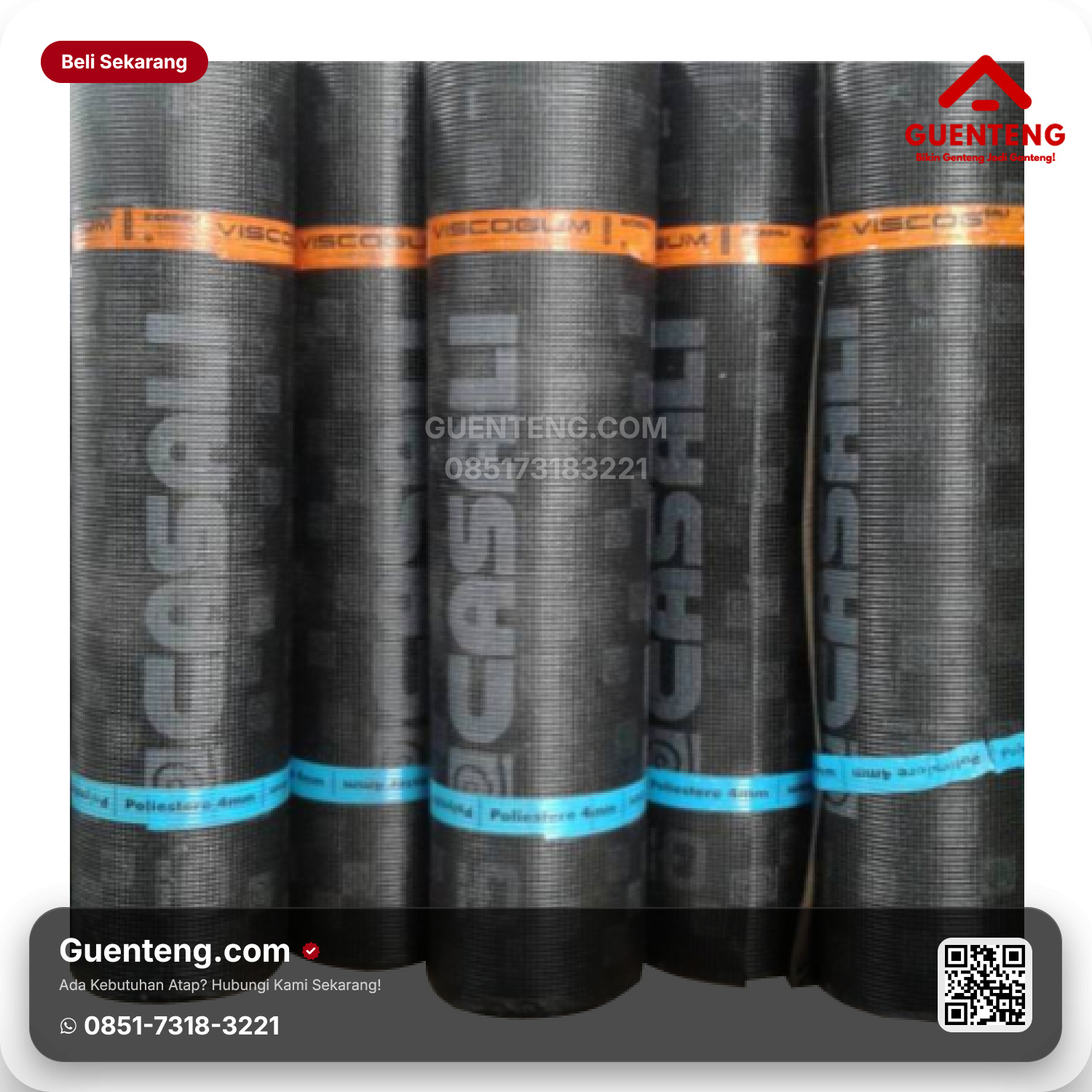 Atap Bitumen Underlayer & Membran Bakar Casali Sand 4mm