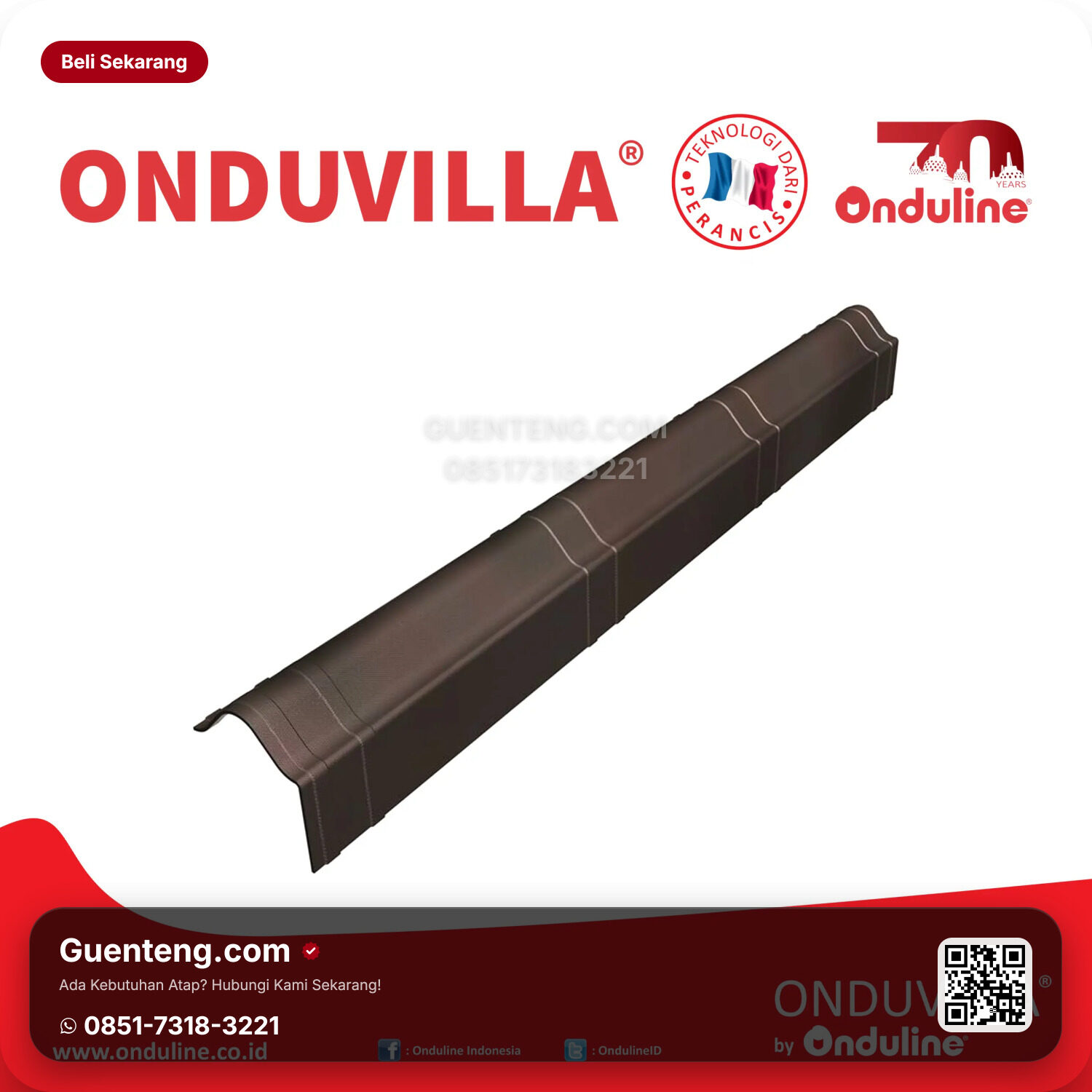 Bitumen Onduline Aksesoris Onduline Aksesoris Verge Piece Onduvilla Pcs