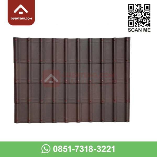 genteng aspal atap bitumen onduvilla warna shaded brown coklat cokelat