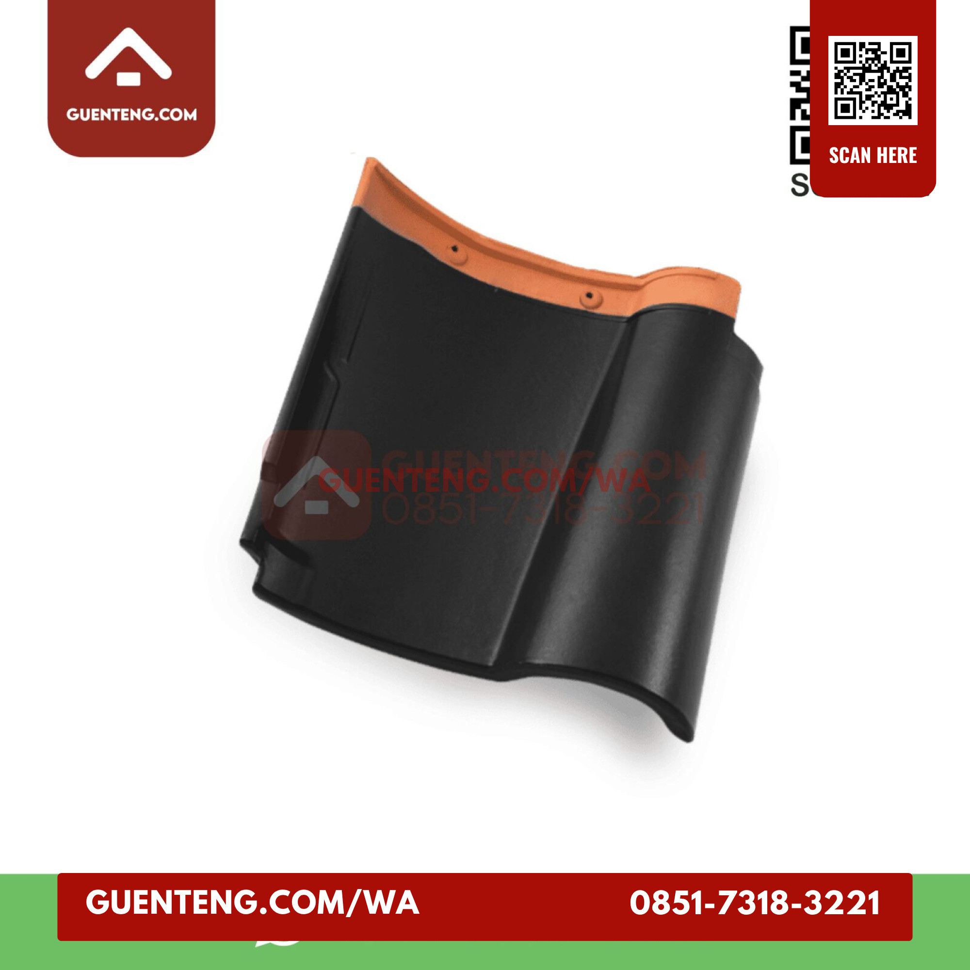 Genteng Badan Kanmuri Espanica Diamond Black Grade