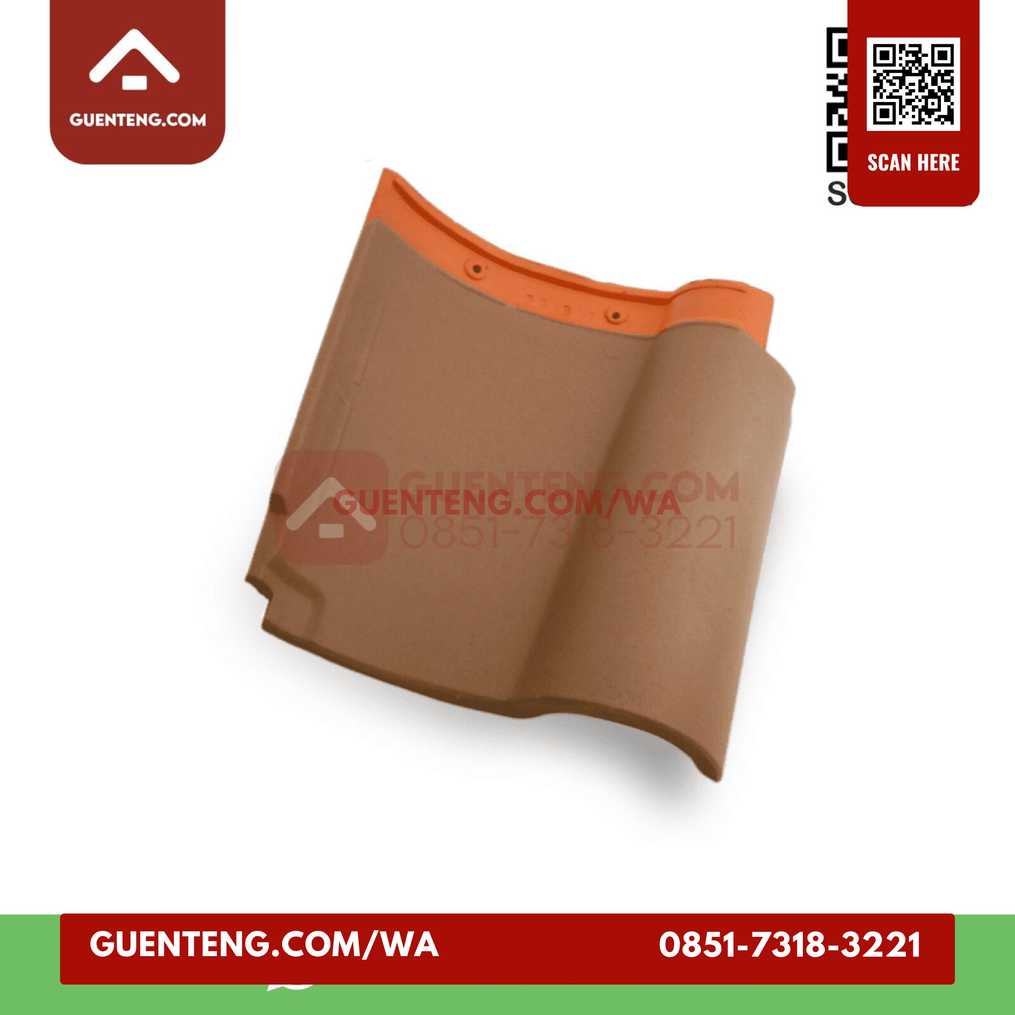 Genteng Badan Kanmuri Espanica Medi Brown Grade