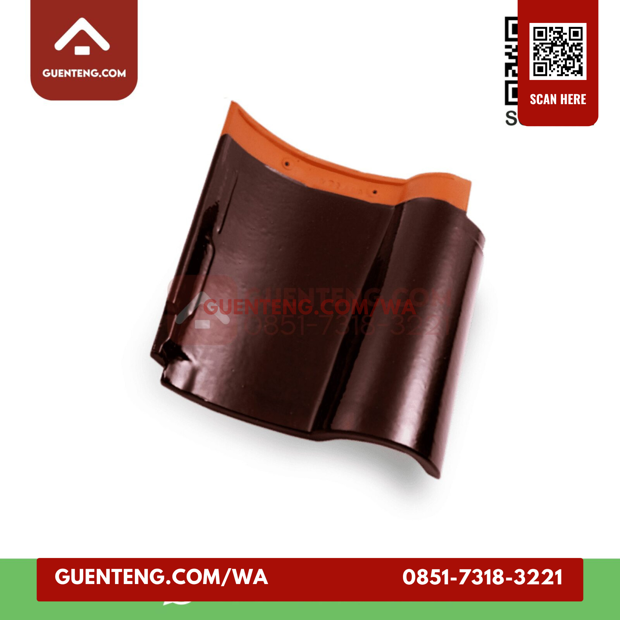 Genteng Badan Kanmuri Espanica Wine Red Grade