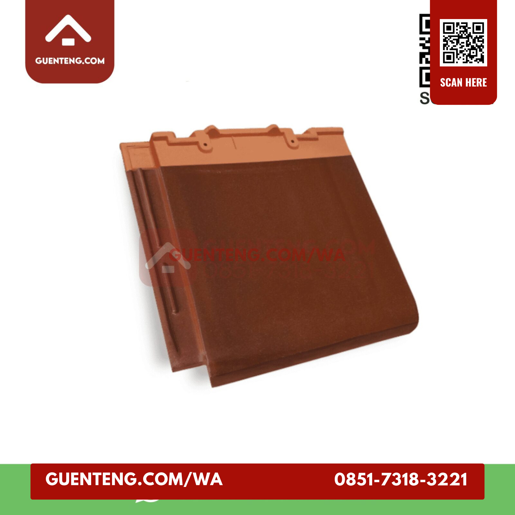 Genteng Badan Kanmuri Full Flat Natural Grade