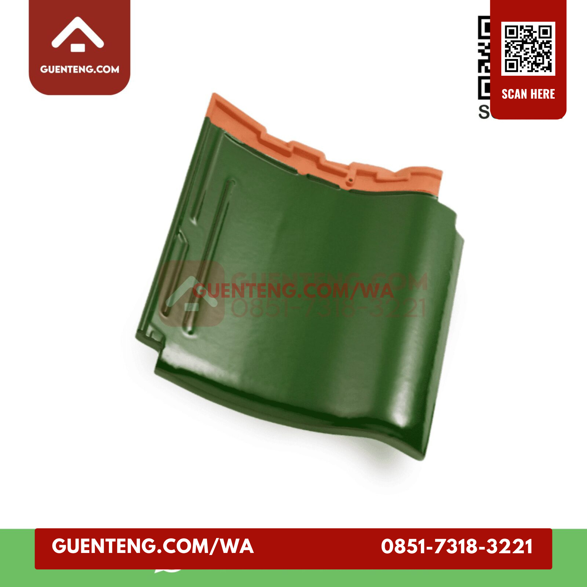 Genteng Badan Kanmuri Milenio Green Grade 3 Pk