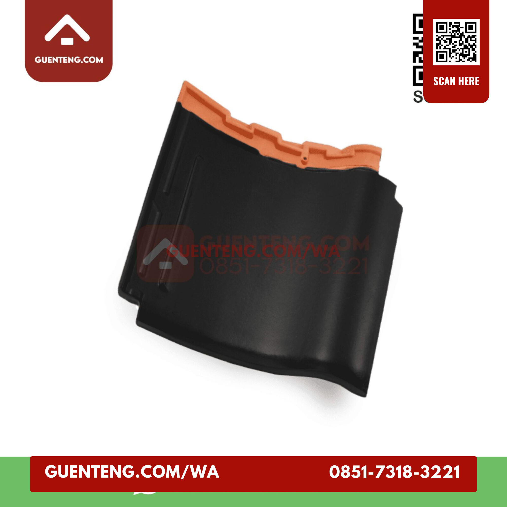 Genteng Badan Kanmuri Milenio Medi Black Grade