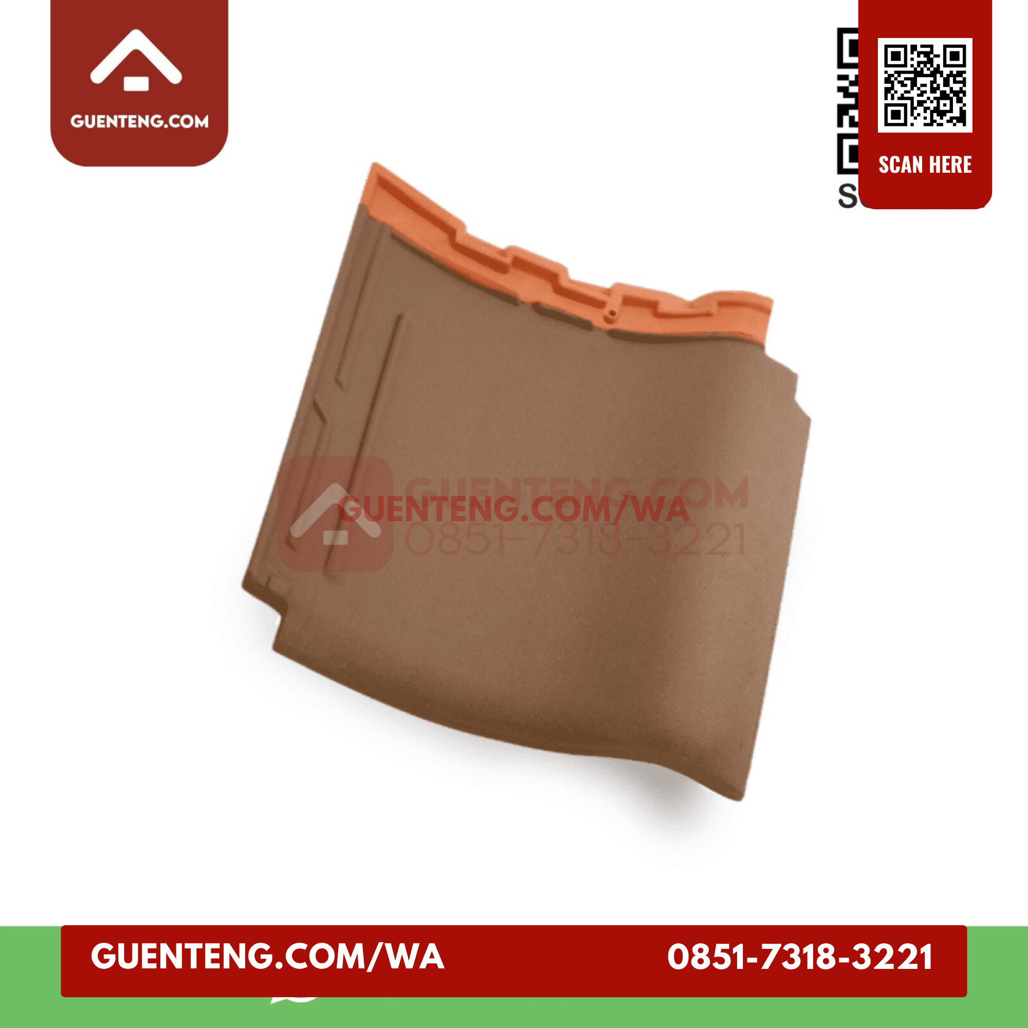 Genteng Badan Kanmuri Milenio Medi Brown Grade