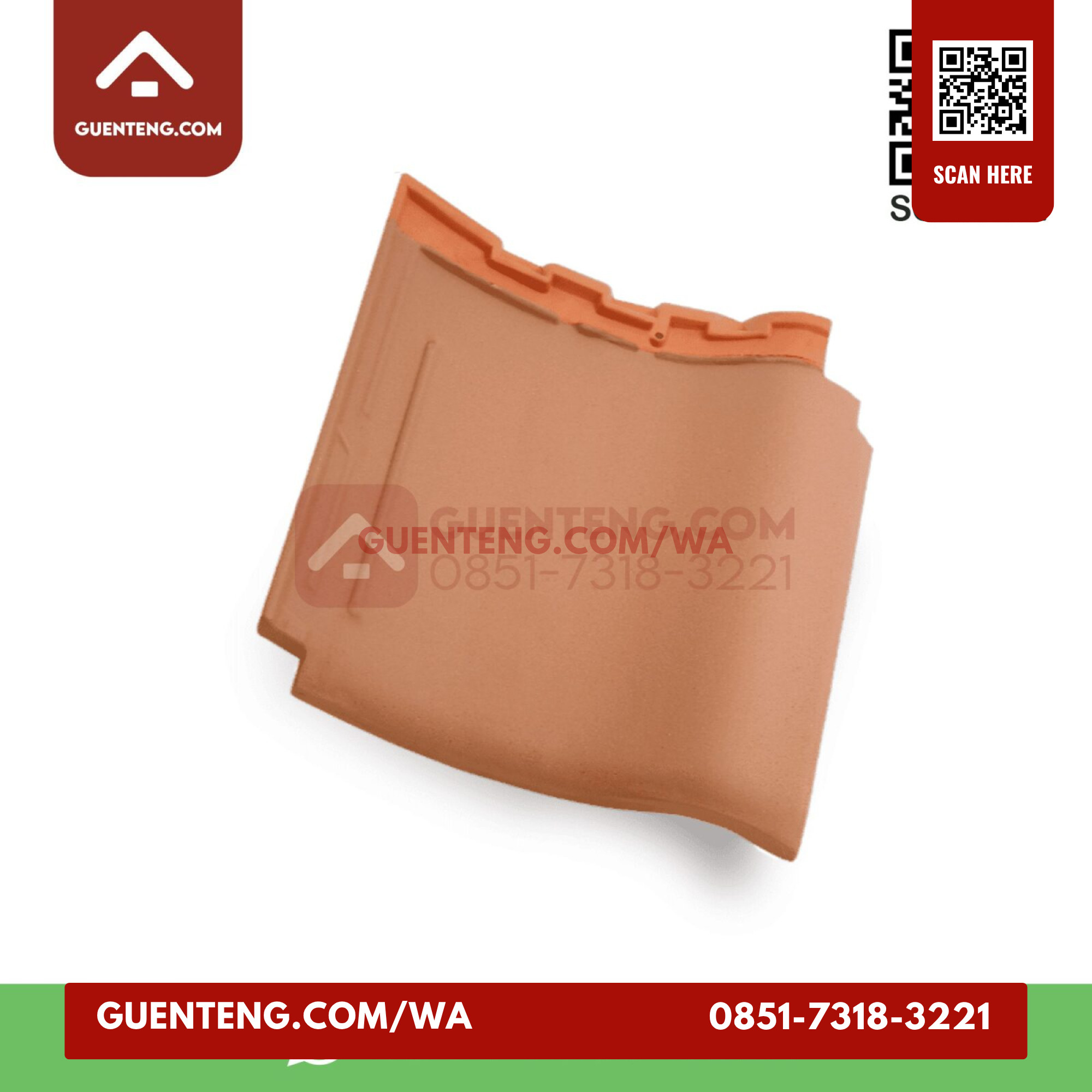 Genteng Badan Kanmuri Milenio Medi Red Grade