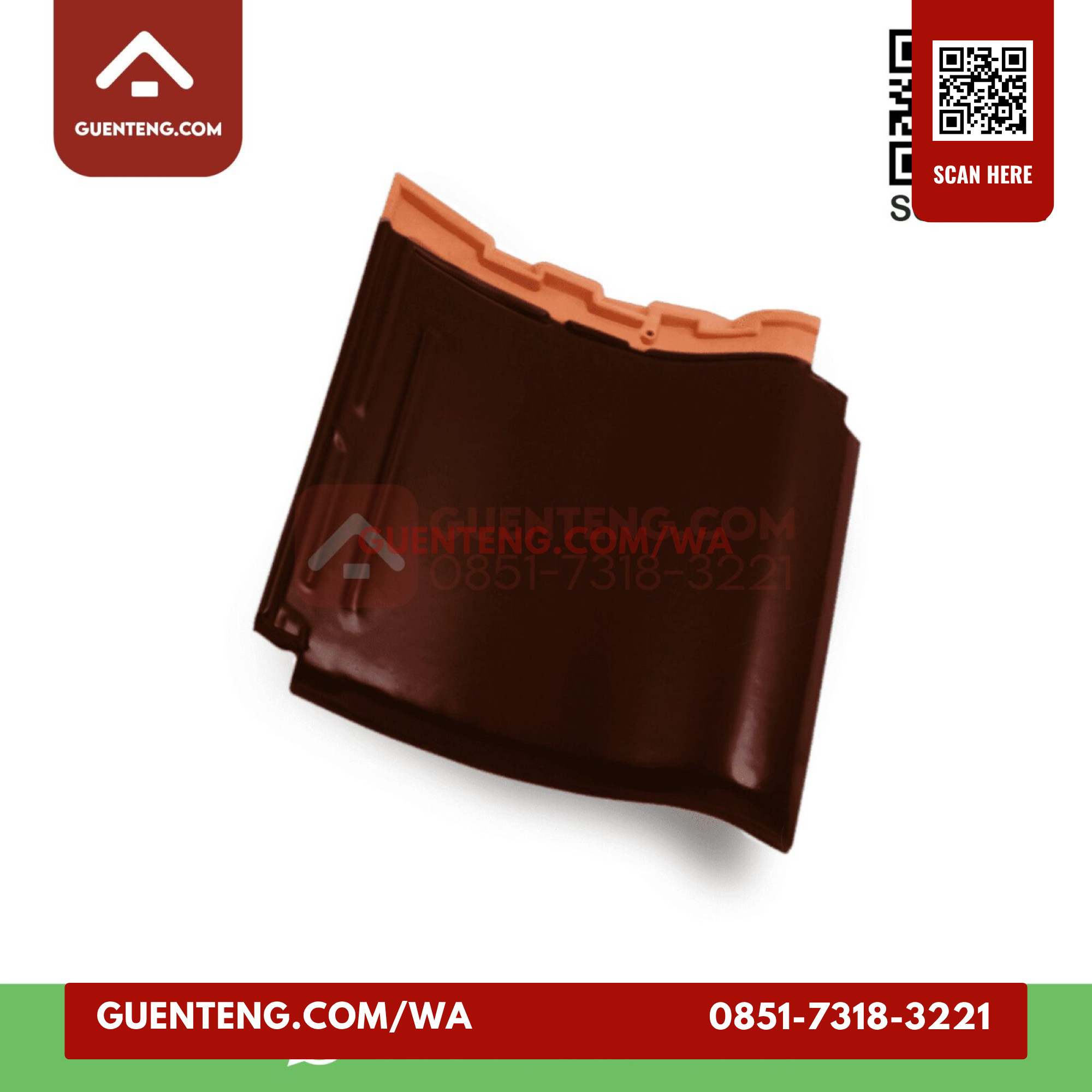 Genteng Badan Kanmuri Milenio Wine Red Grade