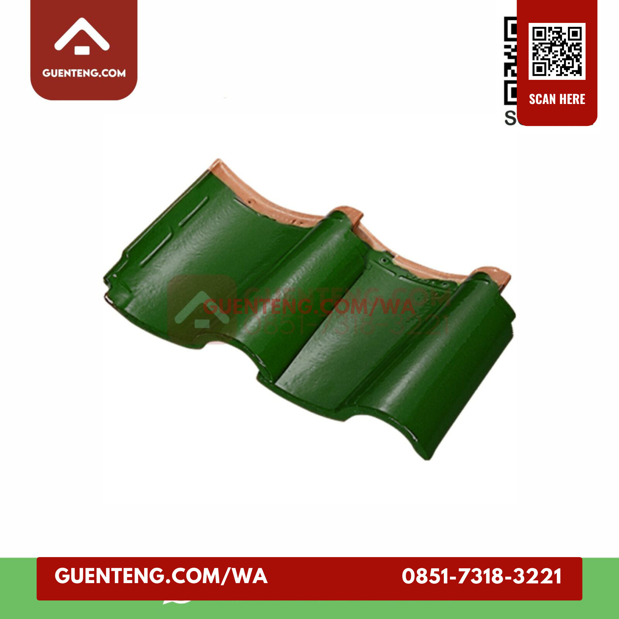 Genteng Dobeldouble Tile Espanica Ke 13 Genteng Dobeldouble Tile Green Espanica Ke 13 Grad