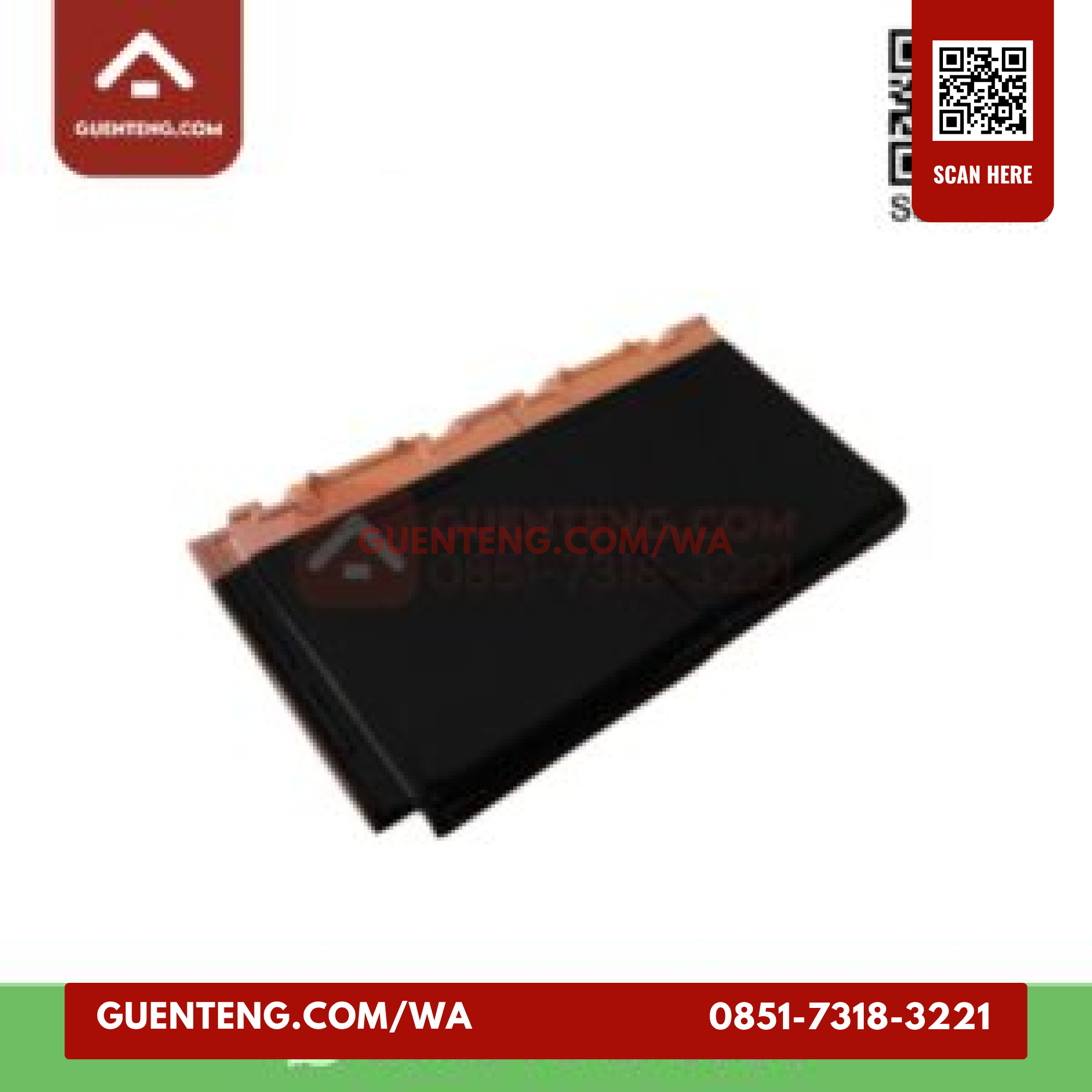 Genteng Dobeldouble Tile Kanmuri Full Flat Kff 13 Genteng Dobeldouble Tile Silk Black Full Flat Kff