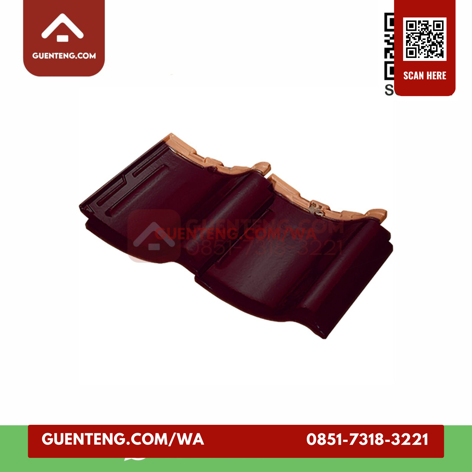 Genteng Dobeldouble Tile Milenio Km 13 Genteng Dobeldouble Tile Wine Red Milenio Km 13 Gr