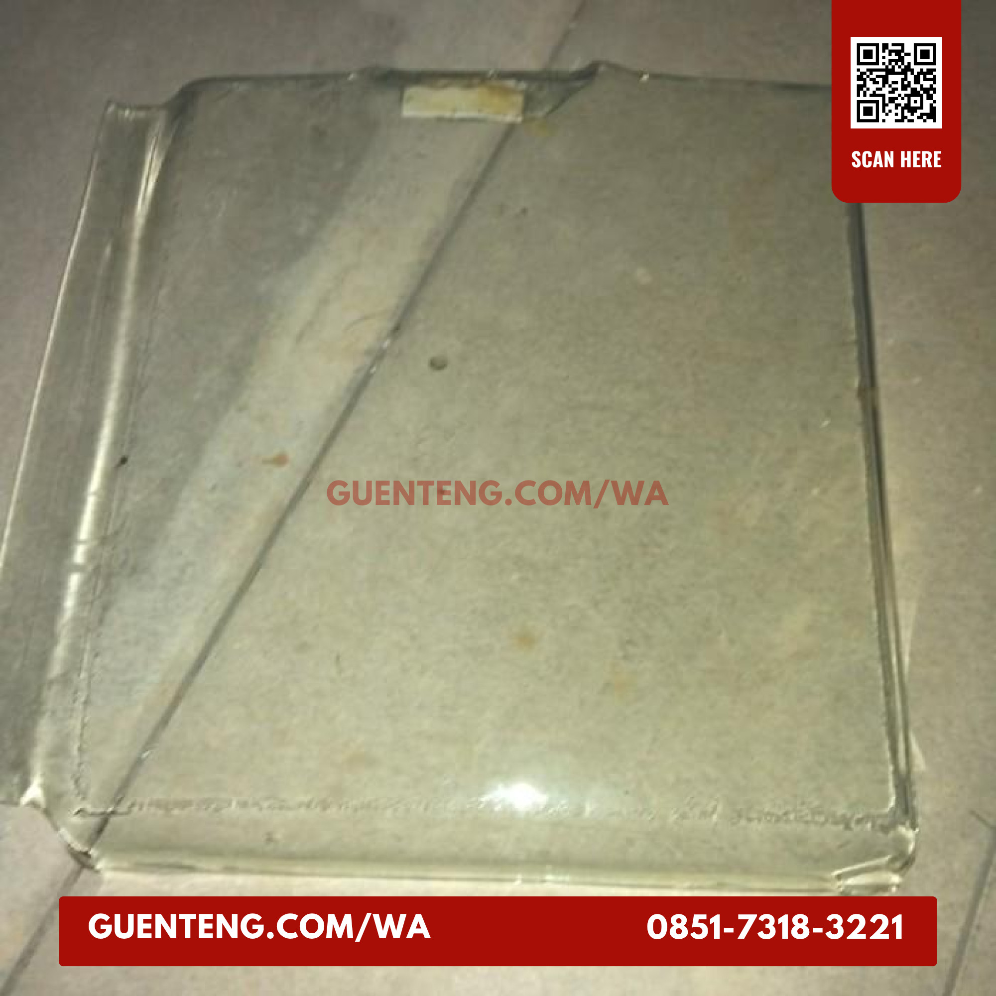 Genteng Kaca Beton Full Flat Vertikal 5Mm