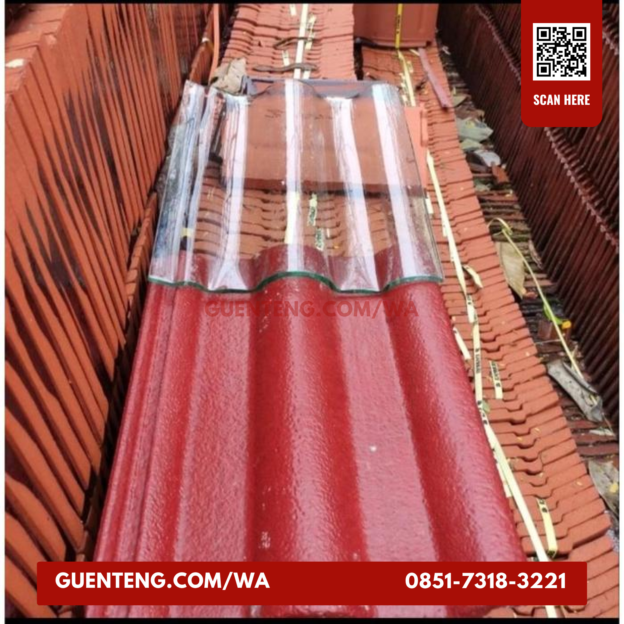 Genteng Kaca Beton Gelombang Garuda Centurion Eleb 5Mm Garuda