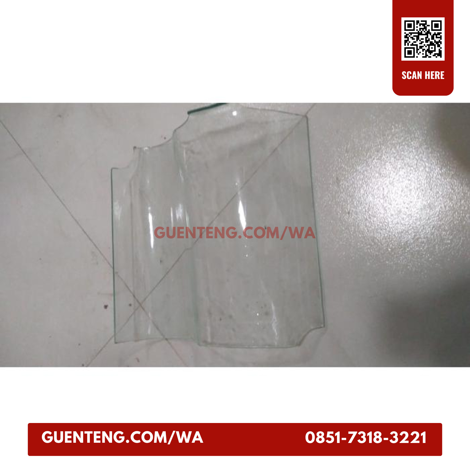 Genteng Kaca Beton Gelombang Royal 8Mm Royal
