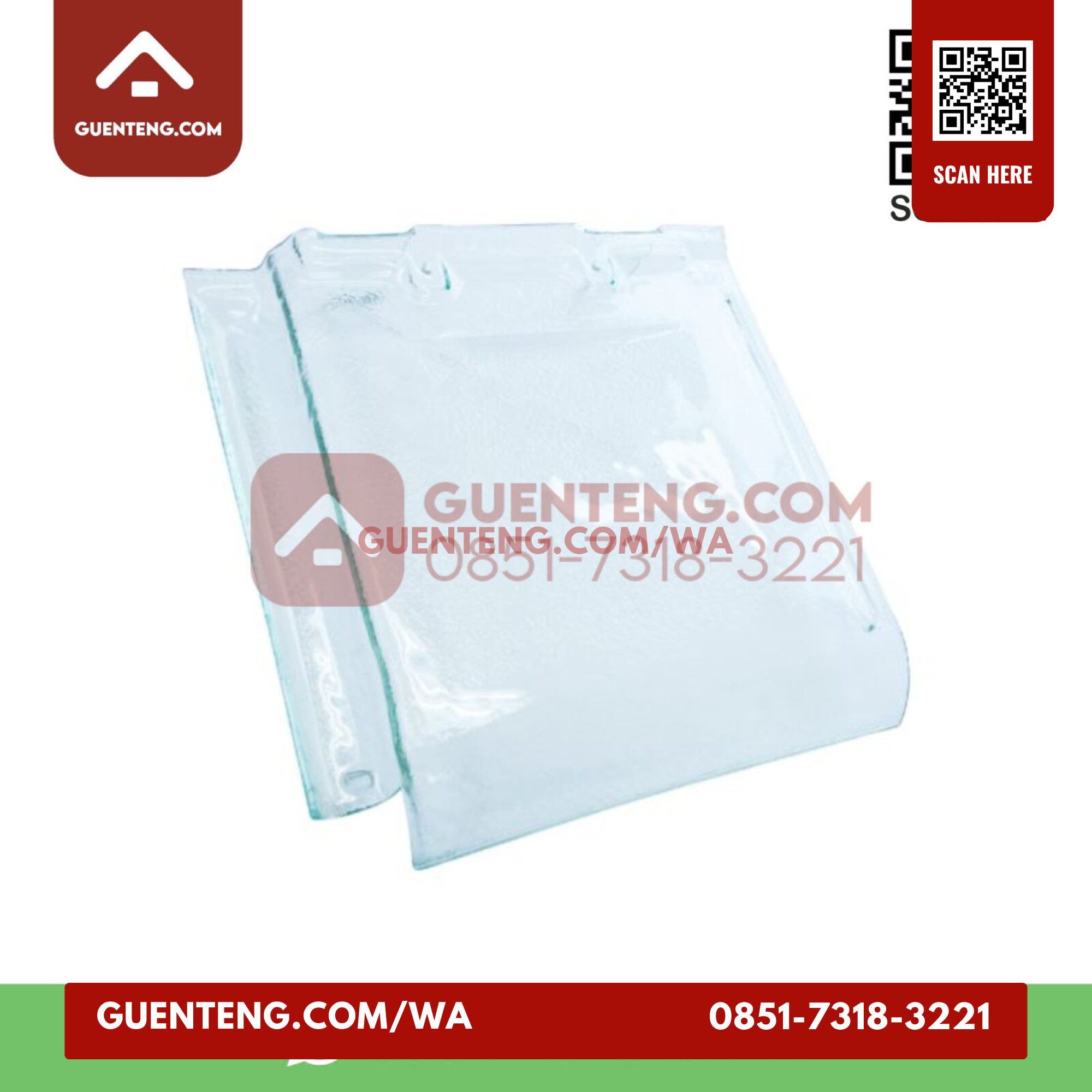 Genteng Kaca Keramik Full Flat Tebal 5Mm
