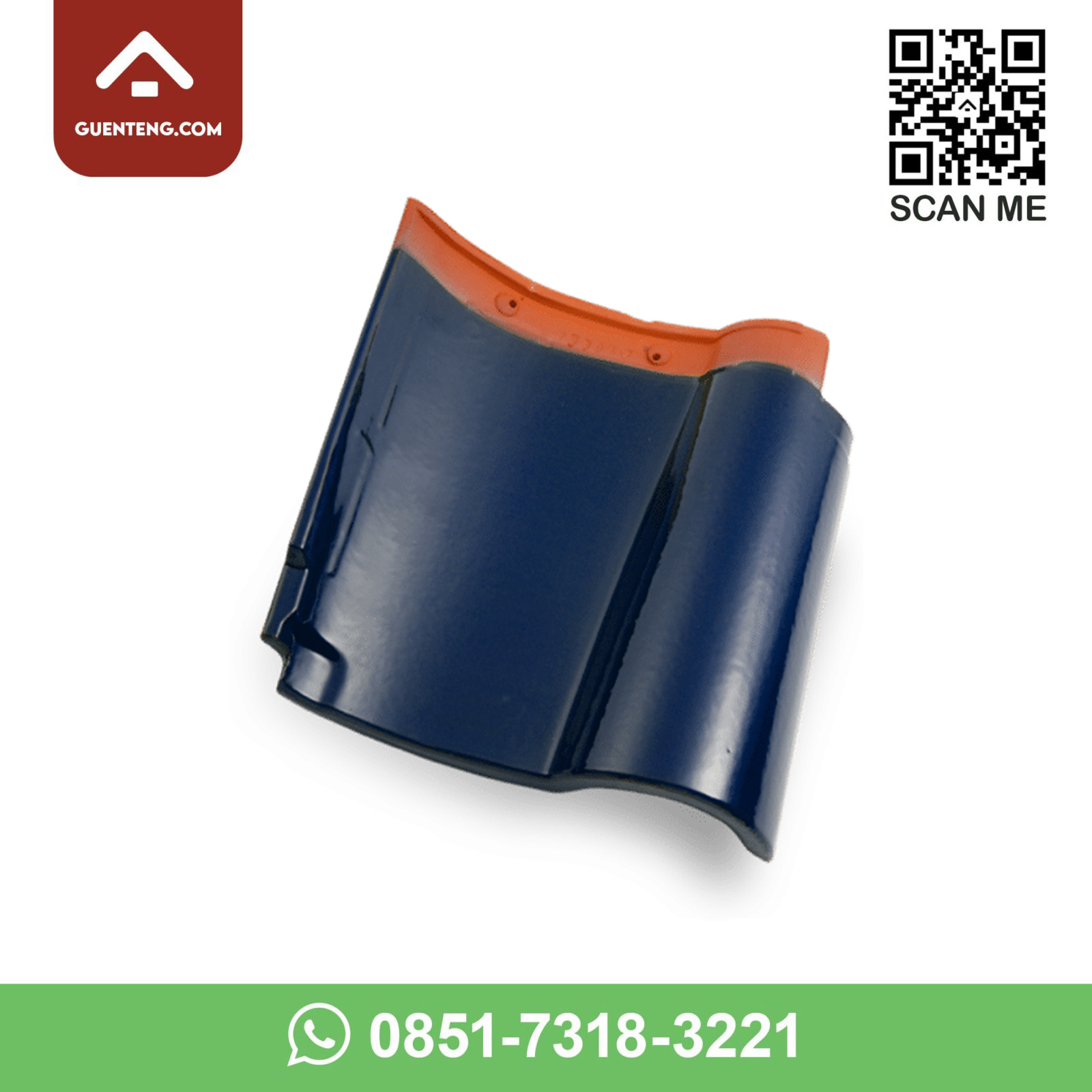 Genteng Keramik Kanmuri Espanica Warna Admiral Blue Terlaris genteng keramik kanmuri espanica warna admiral blue terlaris
