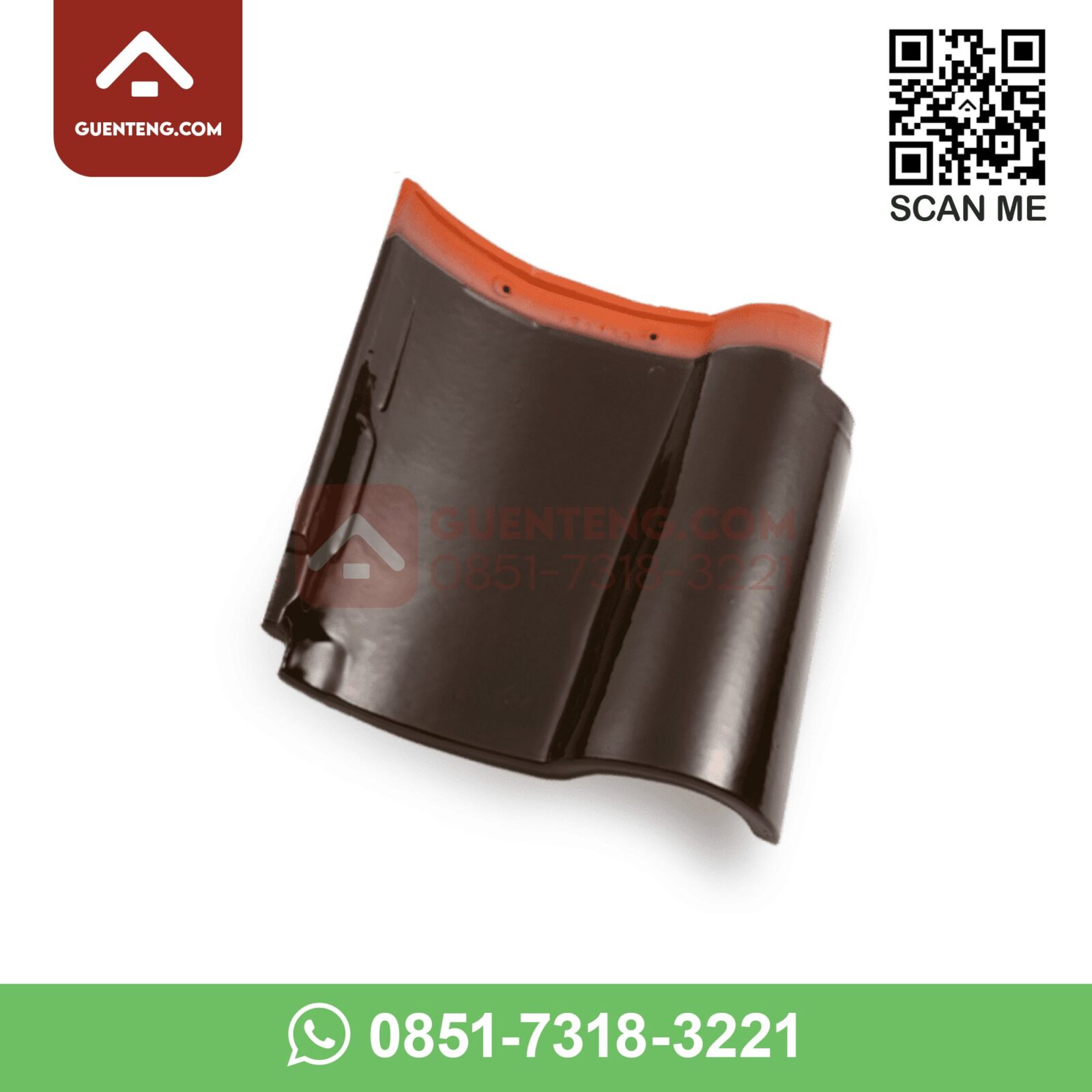 Genteng Keramik Kanmuri Espanica Warna Brown Termurah genteng keramik kanmuri espanica warna brown coklat cokelat termurah