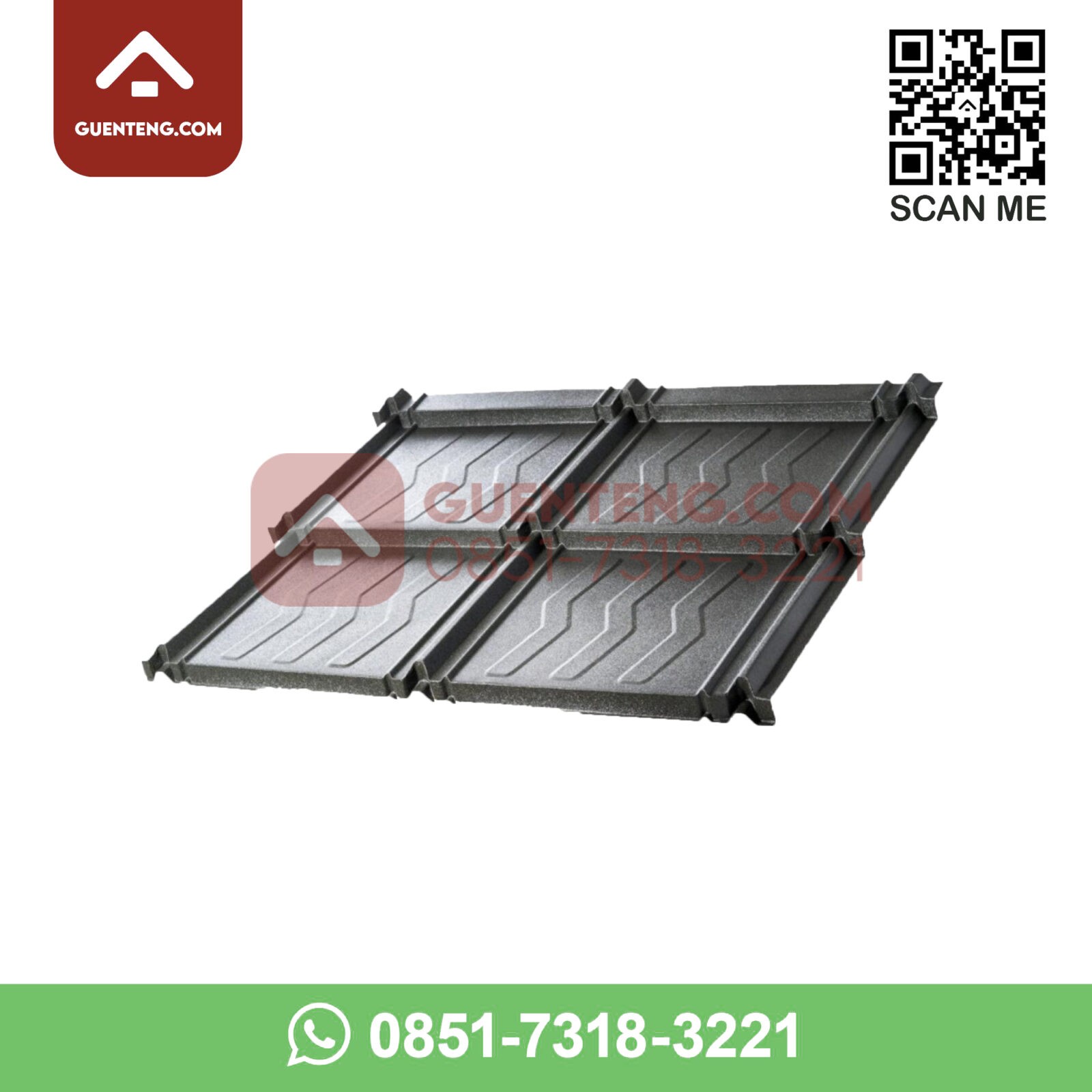 Distributor Resmi Genteng Metal Koko Roof Coral hitam (Pasir) Terlengkap & Bergaransi