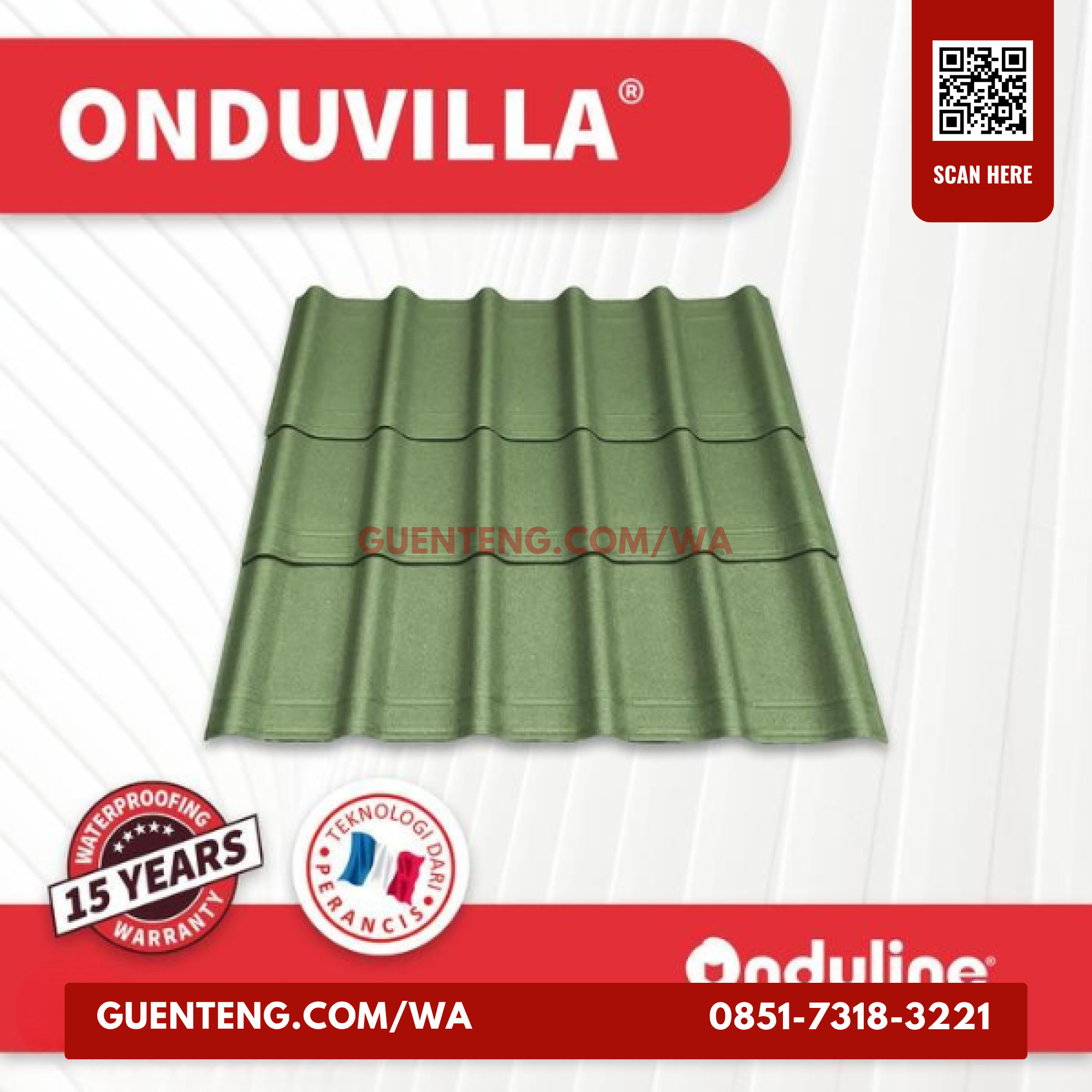 Genteng Onduvilla Green Tile