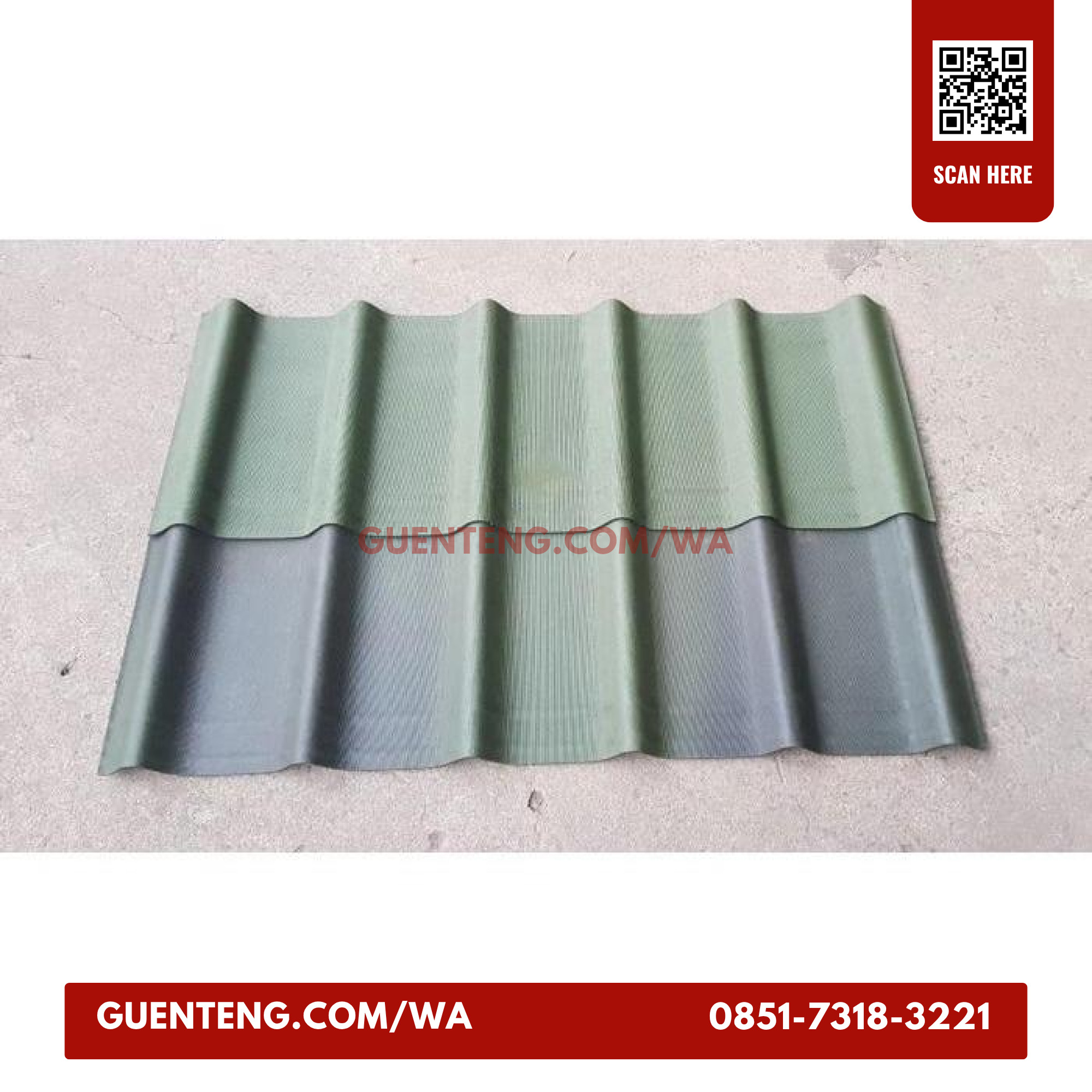 Genteng Onduvilla Shaded Green
