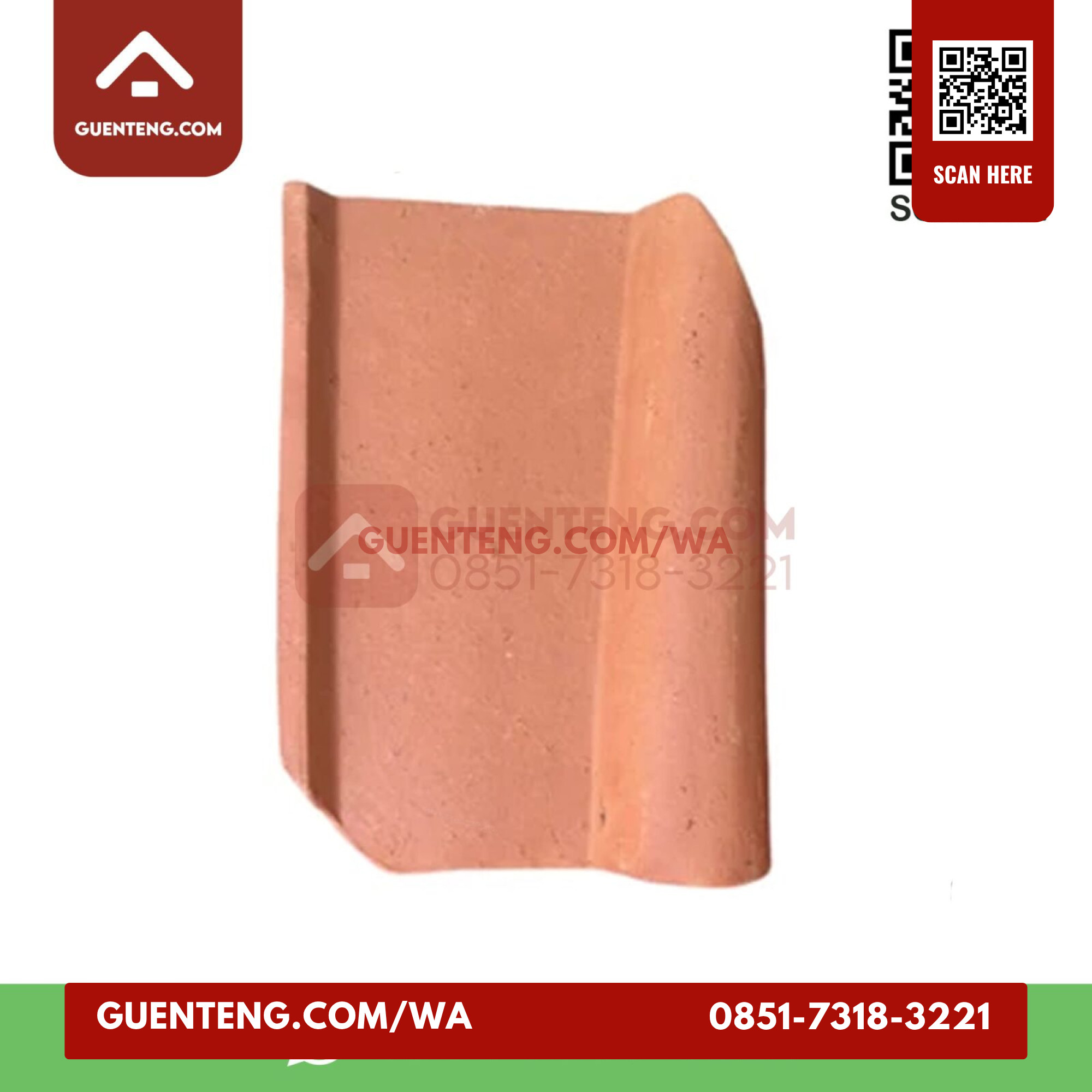 Genteng Plentong Warna Natural