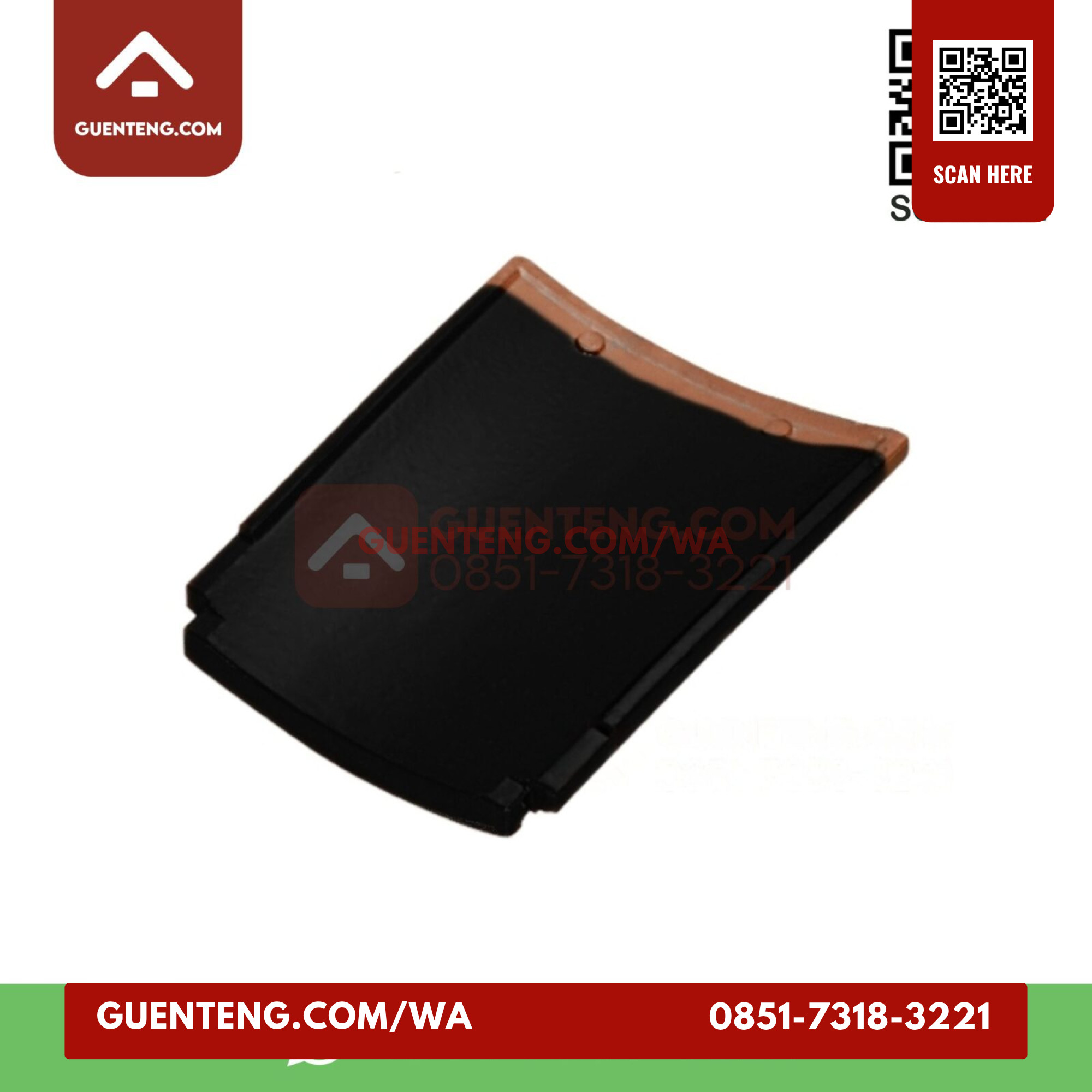 Genteng Setengah Espanica Ke 5 Genteng Setengah Diamond Black Espanica Ke 5 Grade
